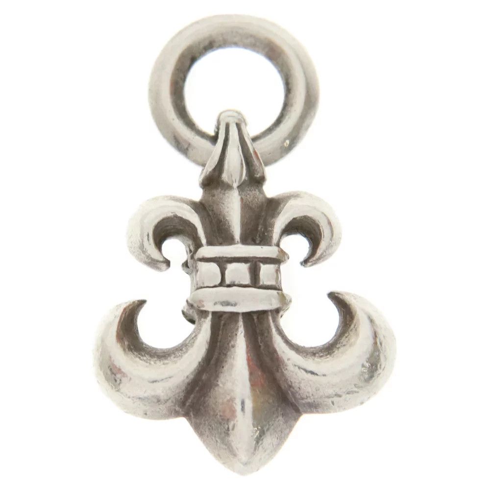 image of Chrome Hearts Bs Fleur Pendant in Silver, Men's