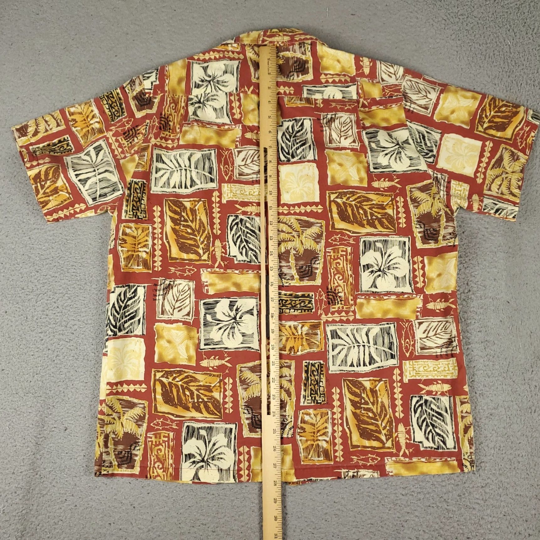 Vintage VINTAGE Howie Hawaiian Shirt Mens Medium Floral Red Orange Button-Up Collared Aloha Beach Size US M / EU 48-50 / 2 - 5 Thumbnail