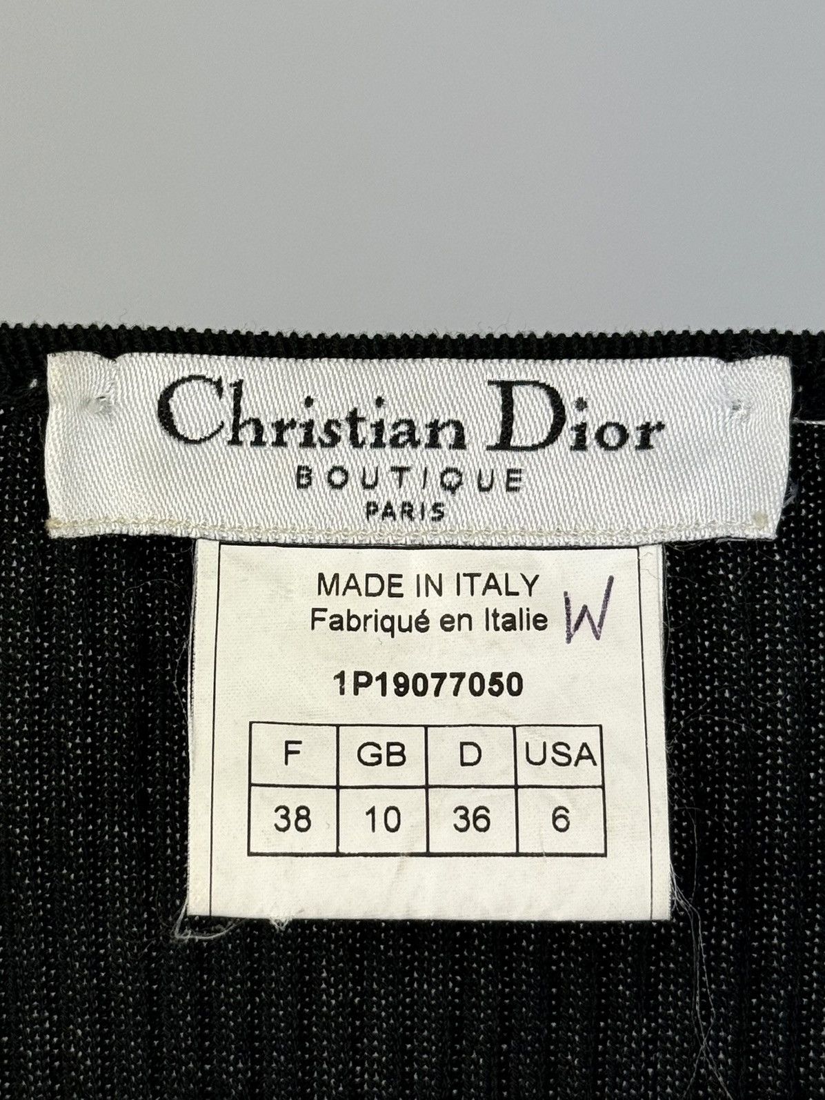 Dior Dior - John Galliano - FW/01 - D - Logo Charm - Cardigan Size M / US 6-8 / IT 42-44 - 7 Thumbnail