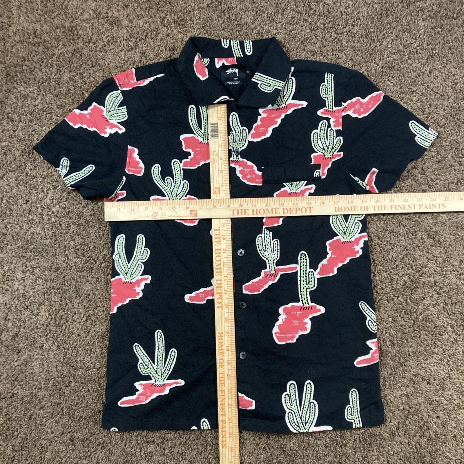 Stussy STUSSY SS Cactus Streetwear Skater Shirt Mens Medium Size US M / EU 48-50 / 2 - 3 Thumbnail