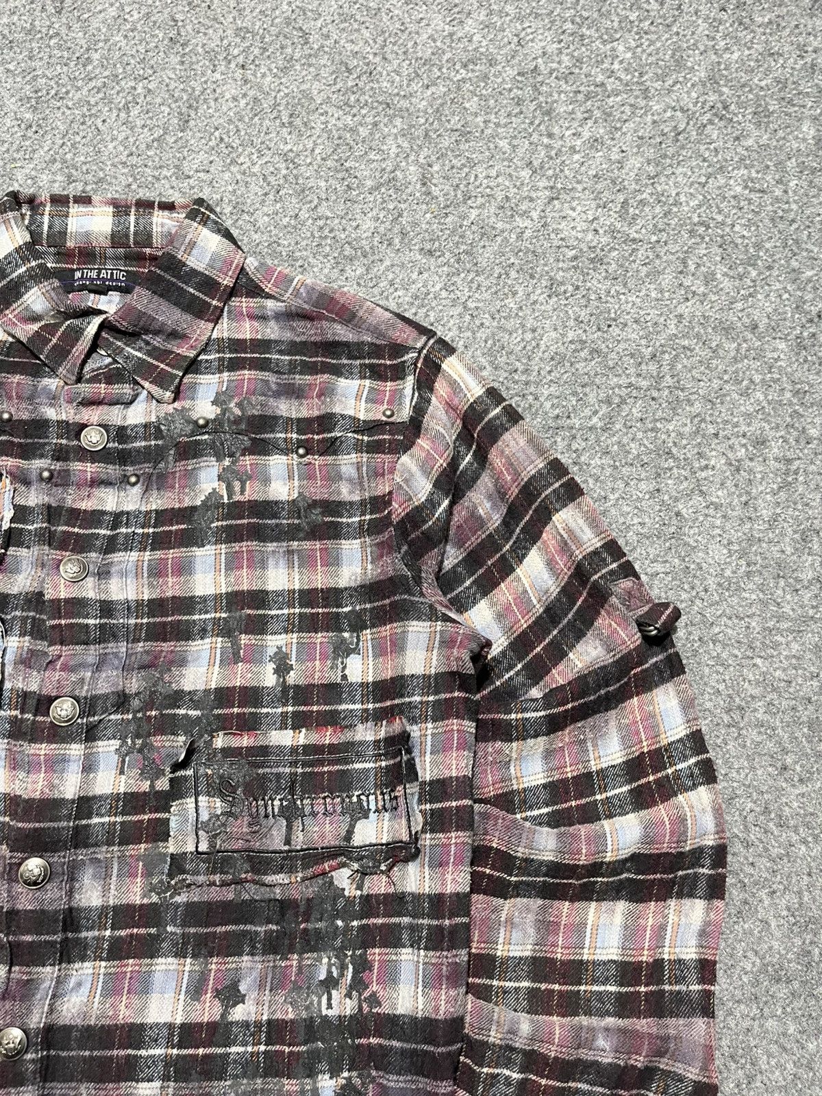 In The Attic ❌SOLDOUT❌❌In The Attic Embroidered Flanel Shirt Size US M / EU 48-50 / 2 - 7 Thumbnail