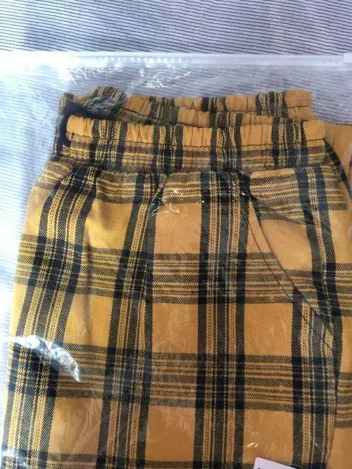 Youth Streetwear Plaid Pants Men Joggers