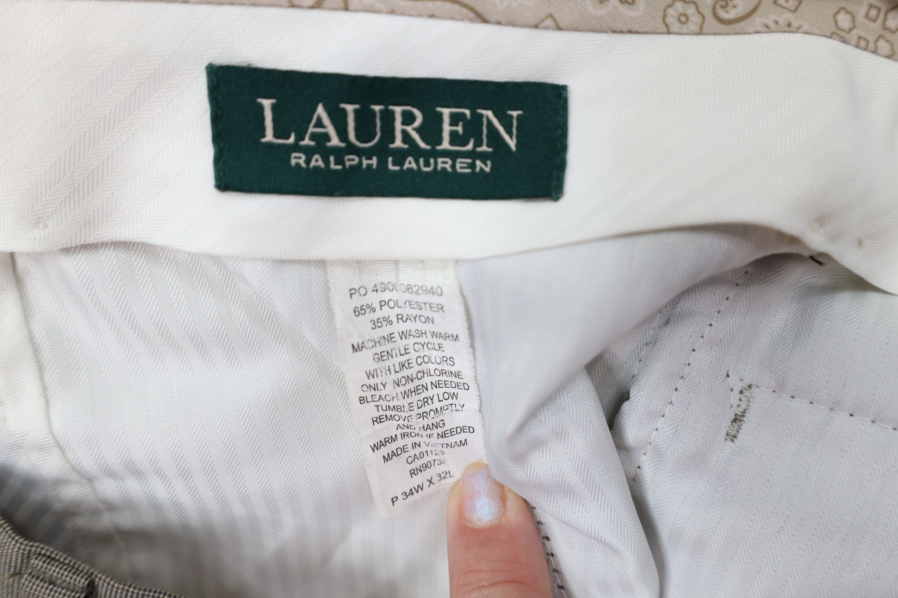 Ralph Lauren Vintage Ralph Lauren Straight Leg Chino Pants Trousers Size US 34 / EU 50 - 9 Thumbnail