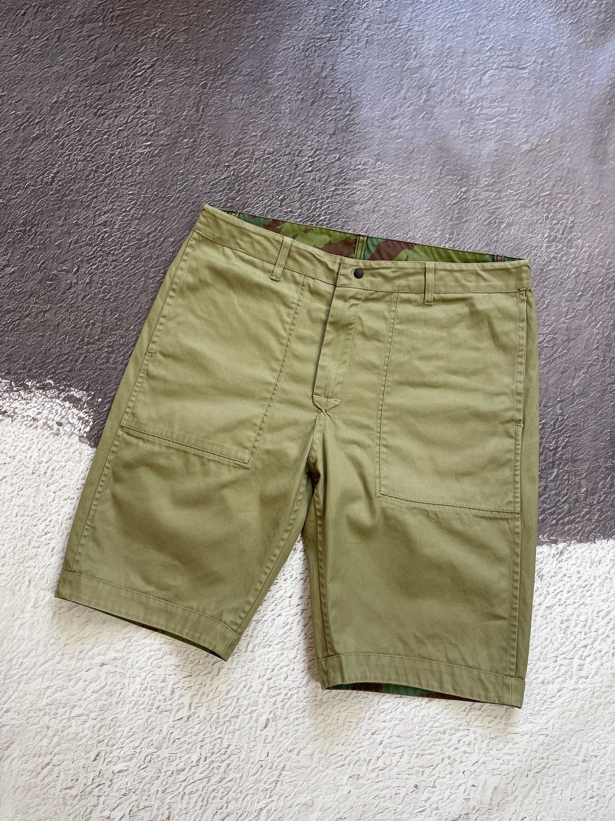 Japanese Brand × Maharishi Maharishi reversible camouflage/beige military shorts rare Size US 36 / EU 52 - 3 Thumbnail