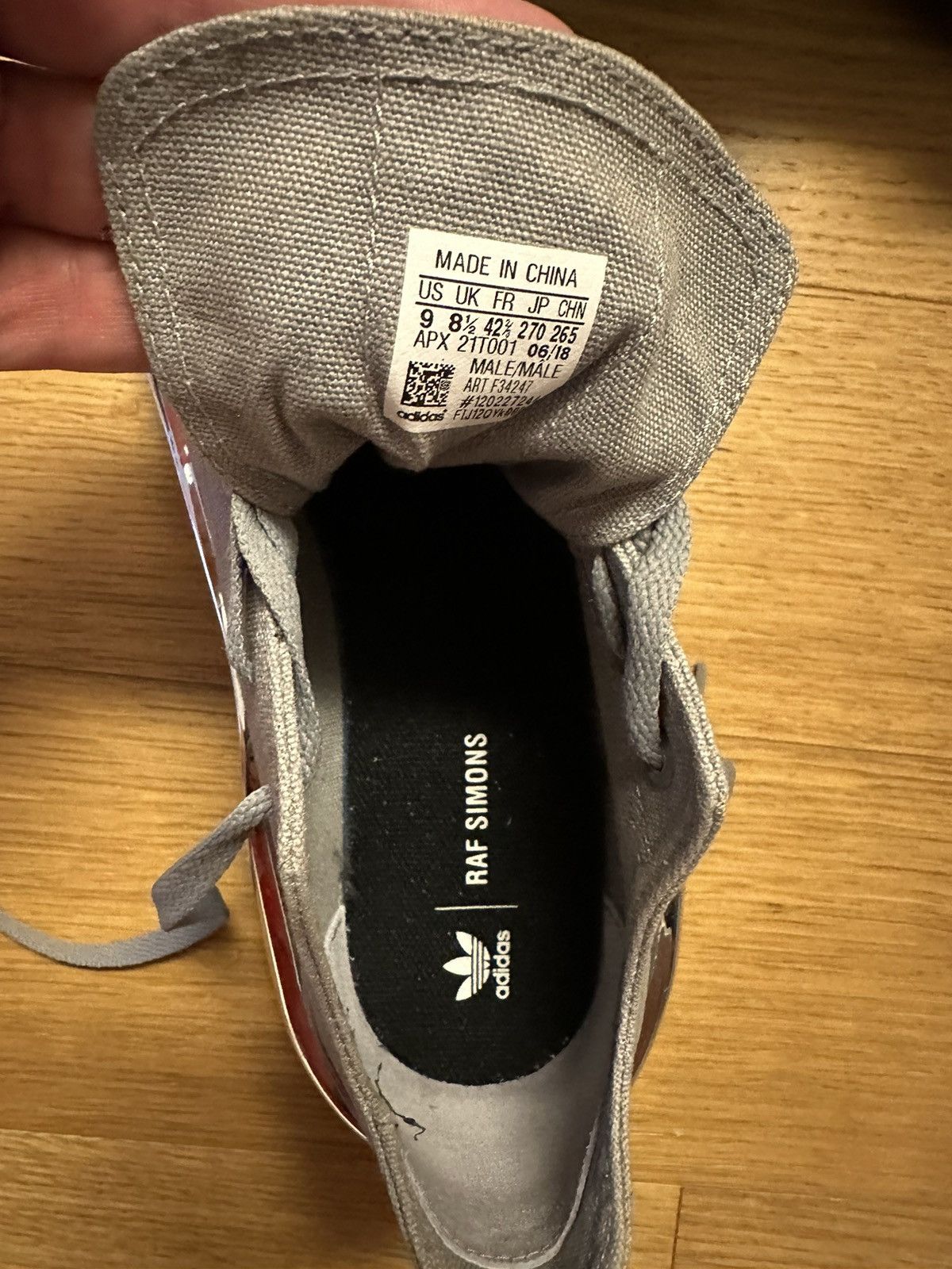 Adidas × Raf Simons Rare!!! Raf Simons x Detroit Runner 'Grey Maroon' sneakers Size US 9 / EU 42 - 9 Thumbnail