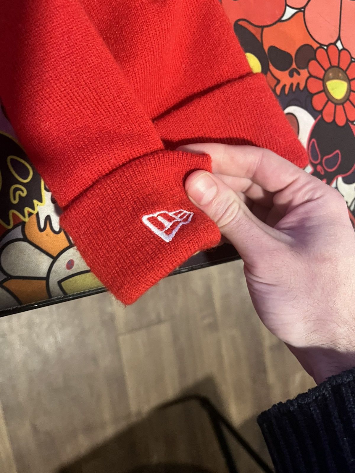 Supreme Supreme x New Era Bandana Box Logo Beanie Red Size ONE SIZE - 3 Thumbnail
