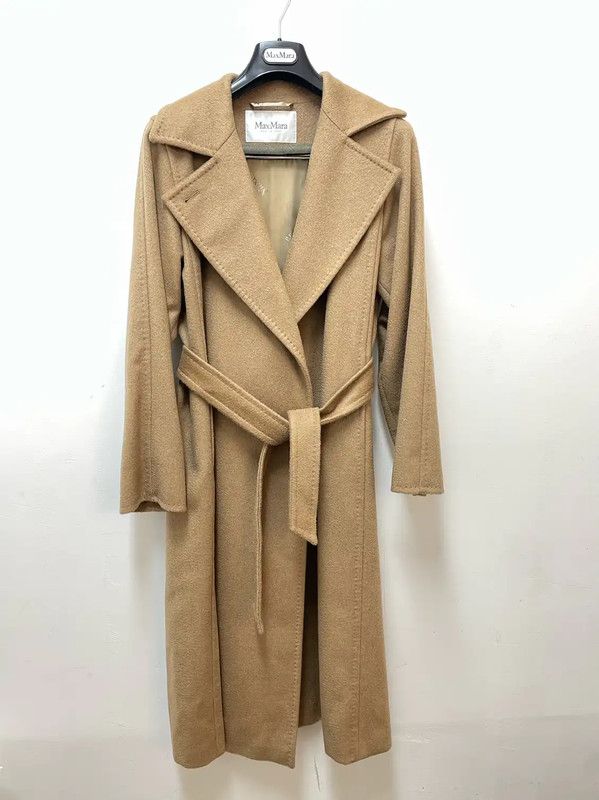 Max Mara MaxMara Brown Wool Women's Coat 0089 Size M / US 6-8 / IT 42-44 - 1 Thumbnail