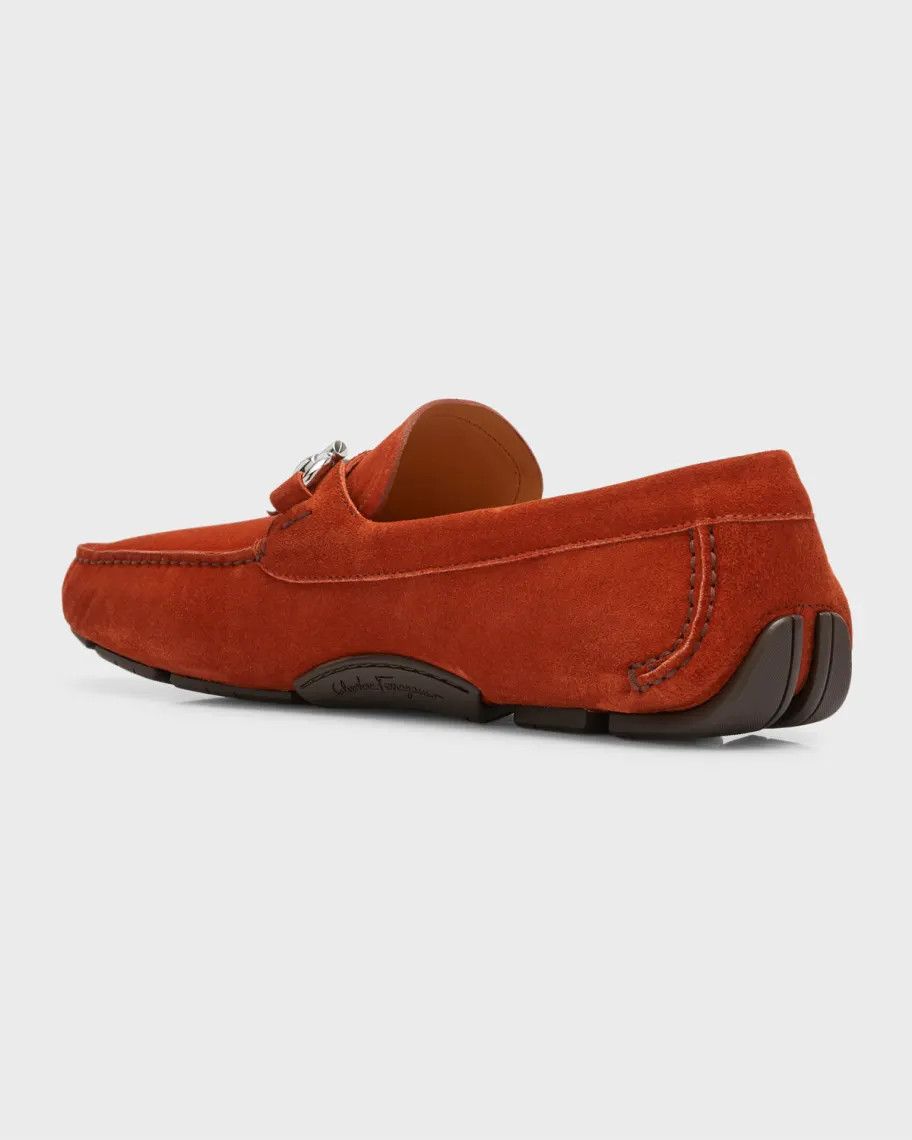 Salvatore Ferragamo o1s1rm0924 Parigi Eco Loafers in Red Size US 12.5 / EU 45-46 - 2 Thumbnail