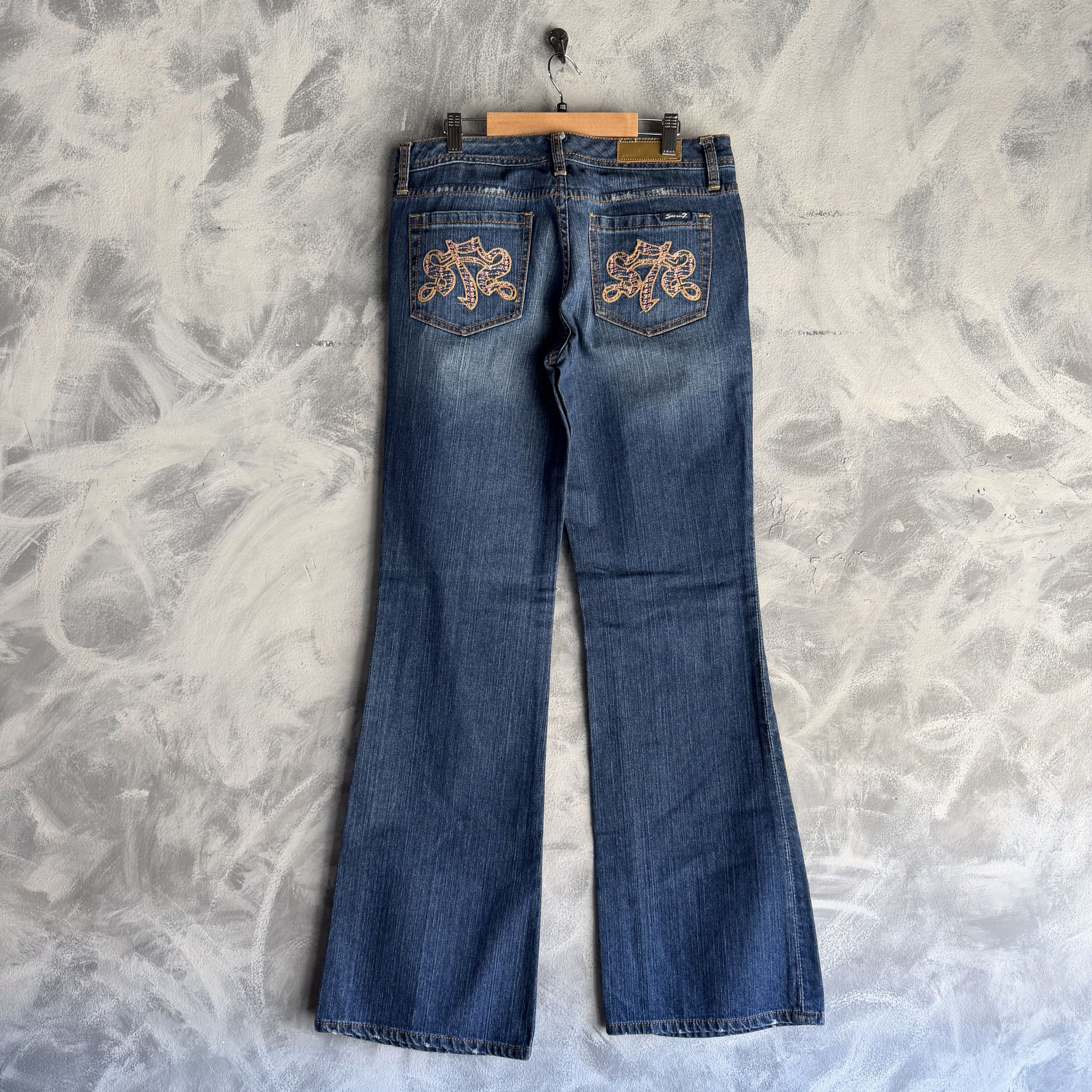 7 For All Mankind 7 For All Mankind Jeans Womens Dojo Flared Denim NWOT Size 32" / US 10 / IT 46 - 1 Thumbnail