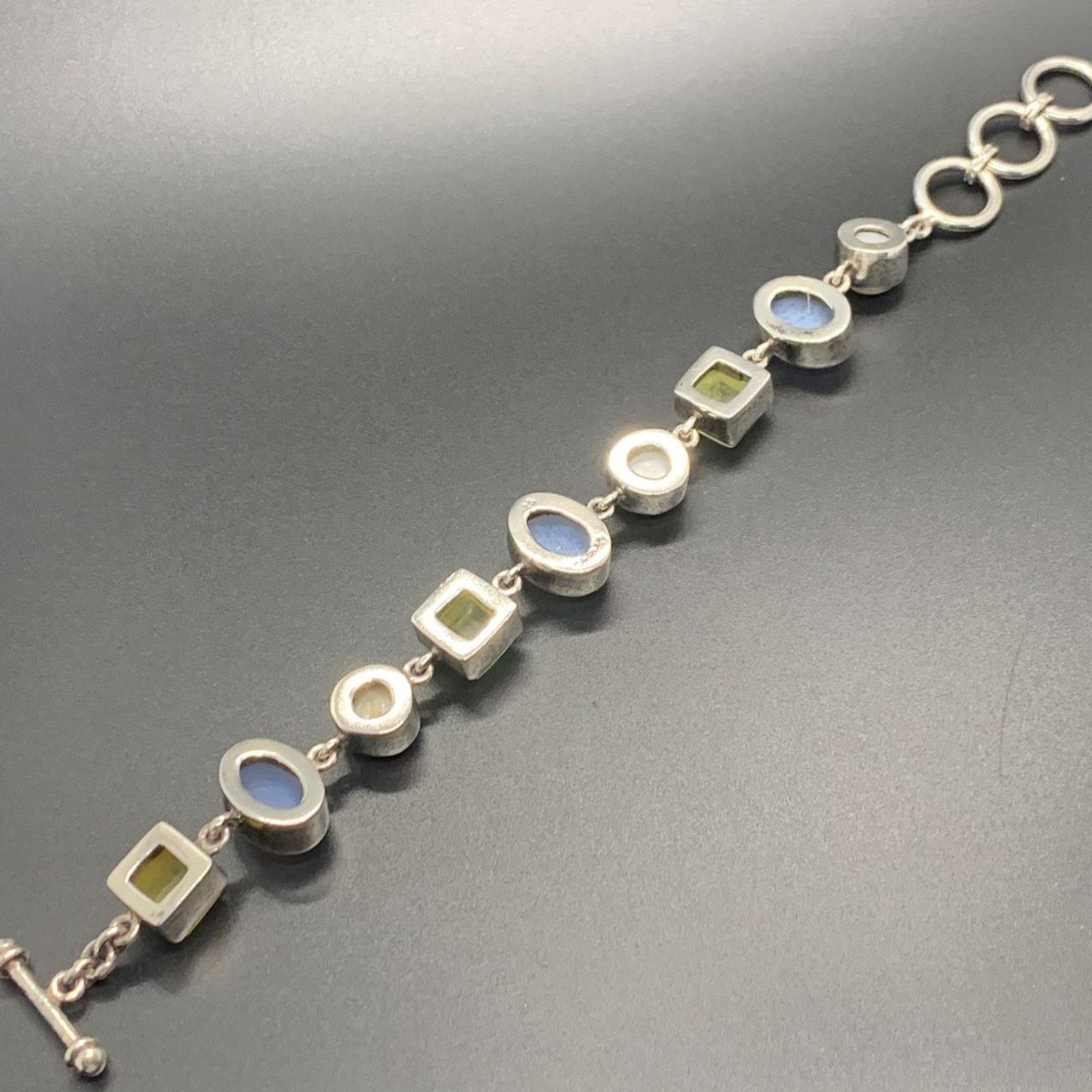 Other Starborn 925 Sterling Silver Pearl Gemstone Toggle Bracelet Size ONE SIZE - 4 Thumbnail