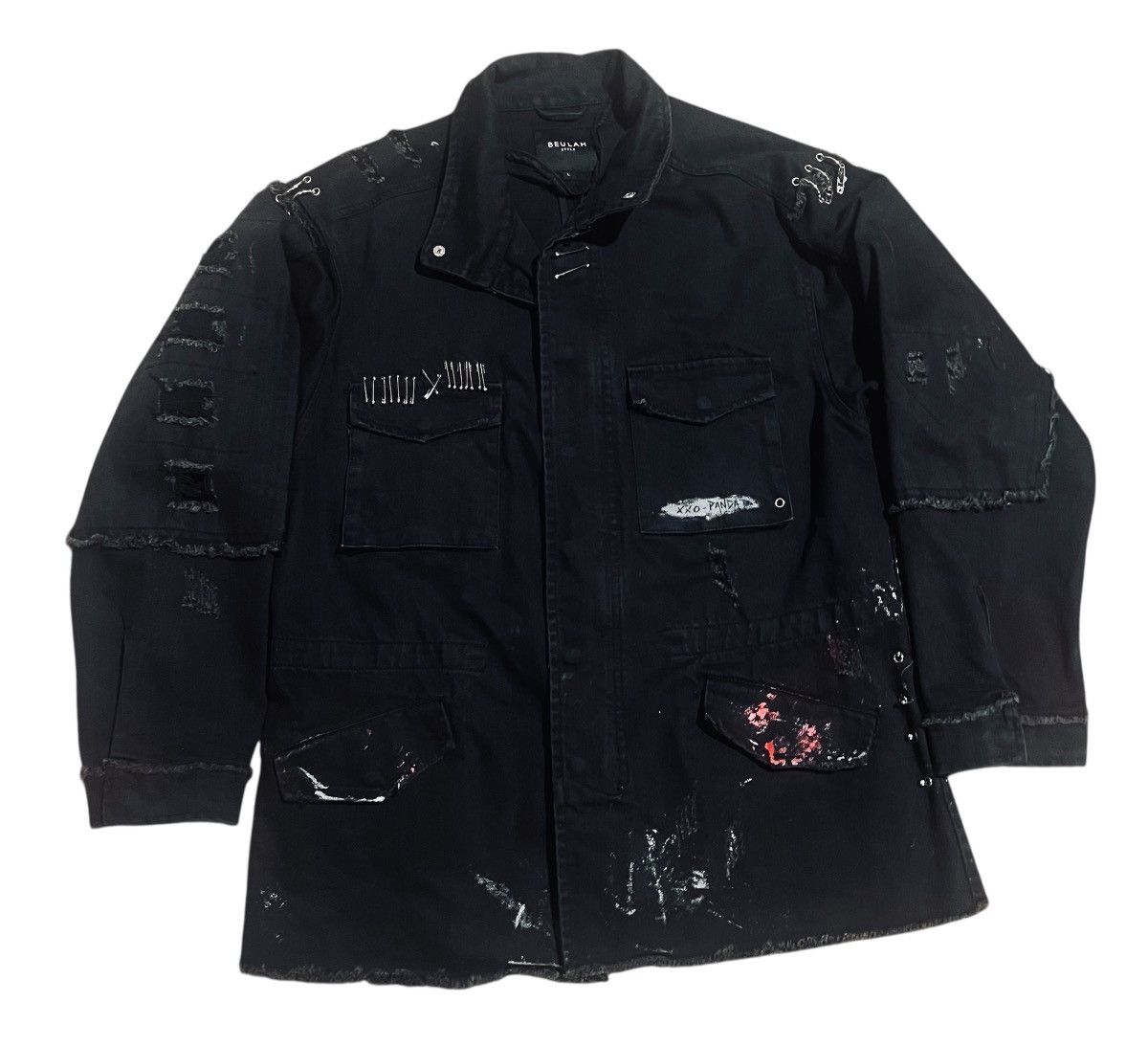 Other Custom BEULAH large denim jacket 1/1 Tupac by shei phan Size US L / EU 52-54 / 3 - 4 Thumbnail