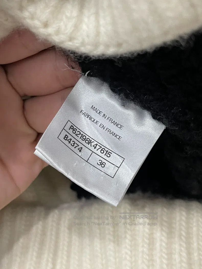 Chanel Chanel Black and white panda colour-matched wool zipper ja Size XS / US 0-2 / IT 36-38 - 7 Thumbnail
