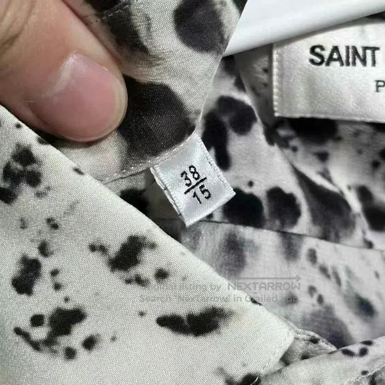 Saint Laurent Paris Saint Laurent Paris Splashed Silk Shirt Size XS / US 0-2 / IT 36-38 - 4 Thumbnail