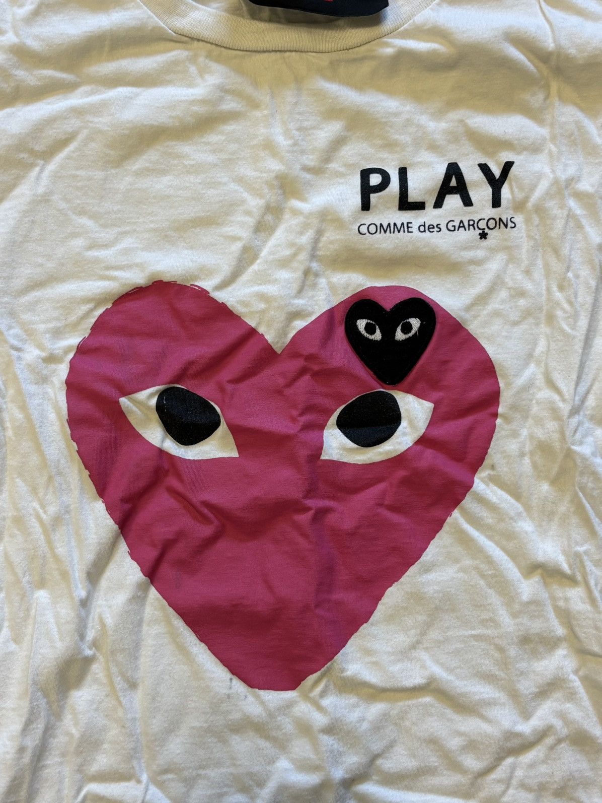 Comme des Garcons CDG white Tee Size L / US 10 / IT 46 - 1 Thumbnail