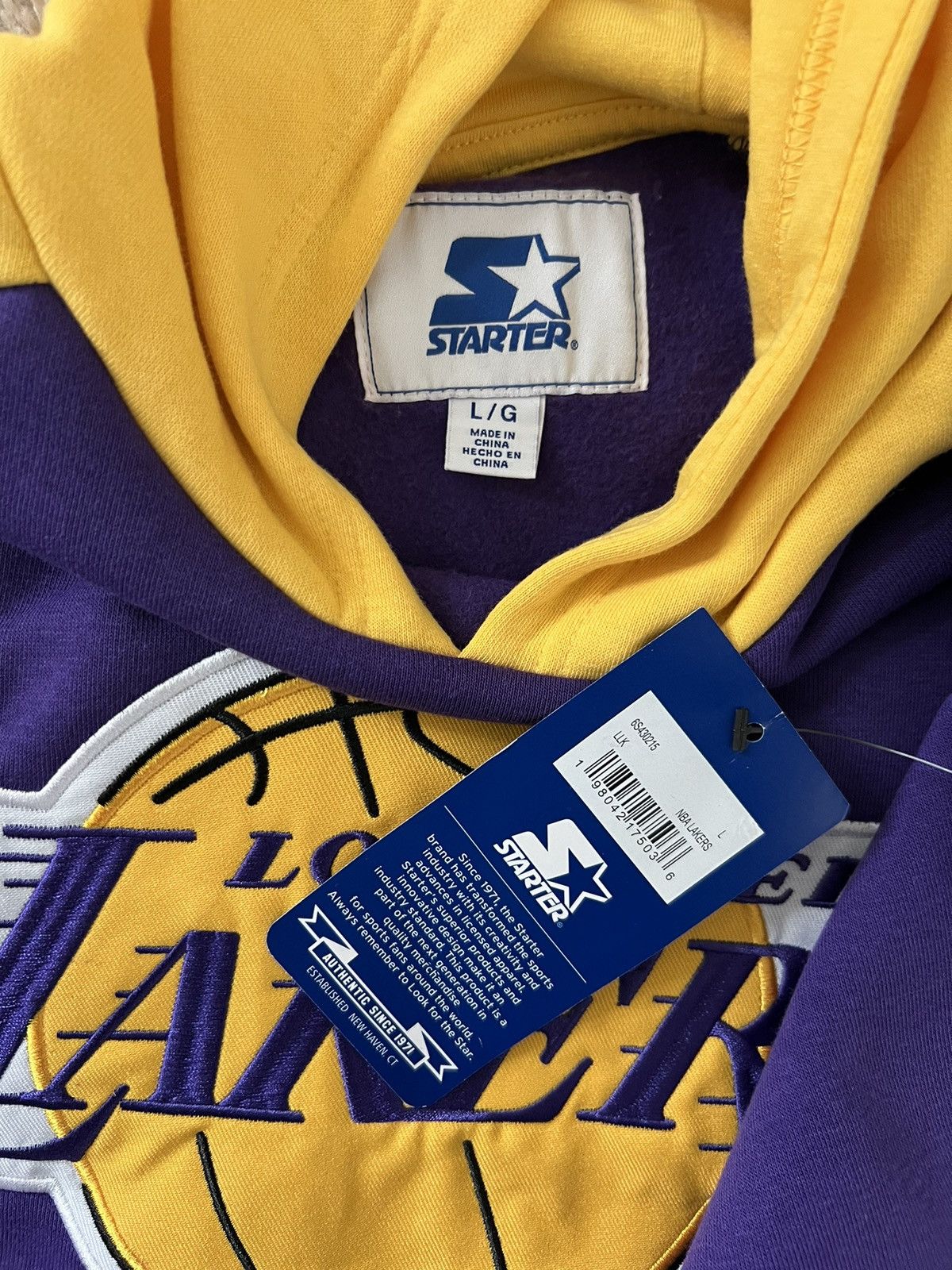 Starter Lot of 2: Starter Los Angeles Laker Hockey Hoodie Sweatshirt Size US L / EU 52-54 / 3 - 3 Thumbnail