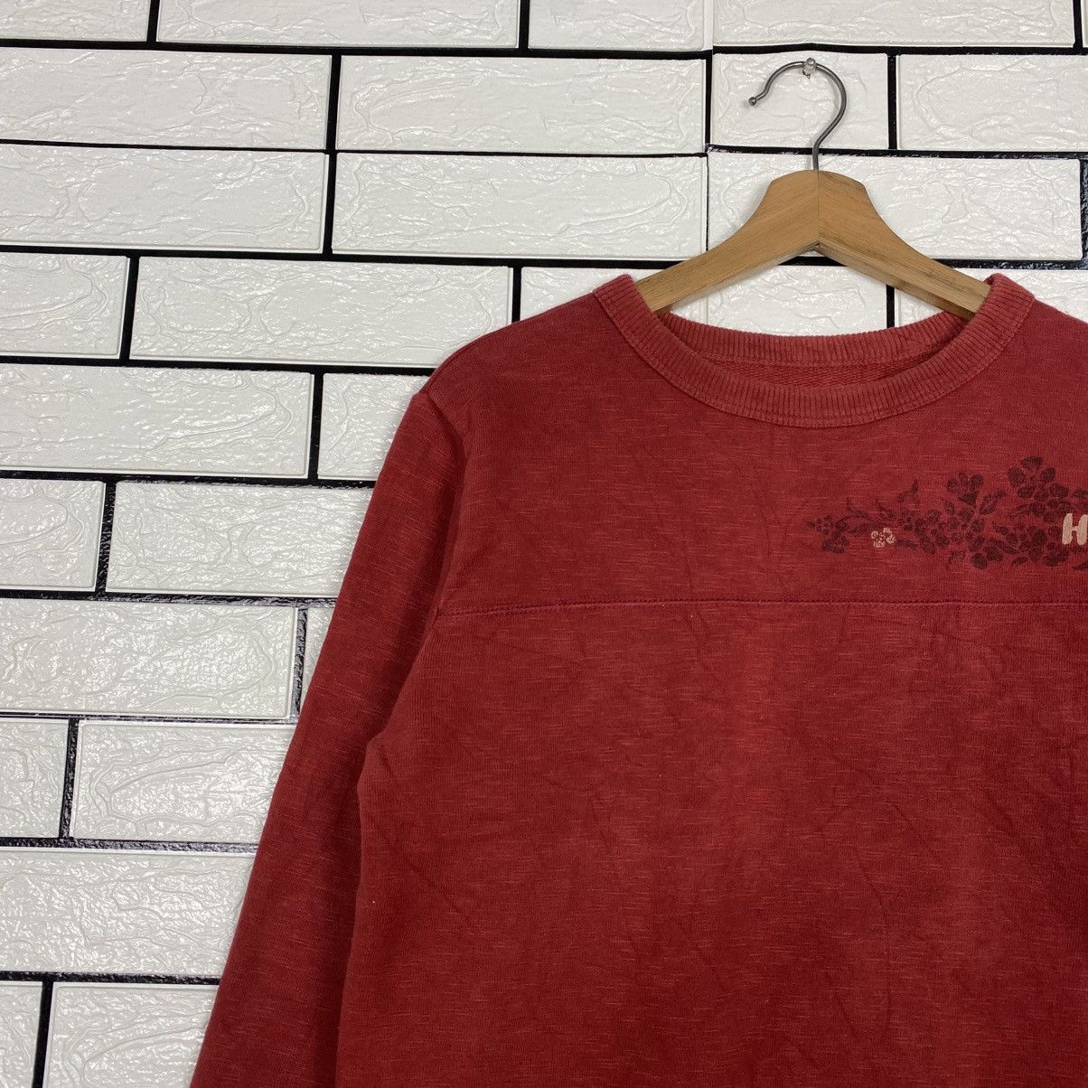 45rpm 📌Vintage Long Sleeve Sweatshirt R Japan Made Size US L / EU 52-54 / 3 - 8 Thumbnail