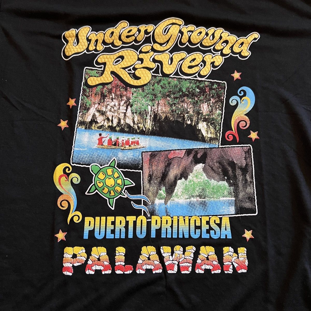 Vintage Puerto Princesa Palawan Underground River tourist shirt Size US XL / EU 56 / 4 - 2 Thumbnail
