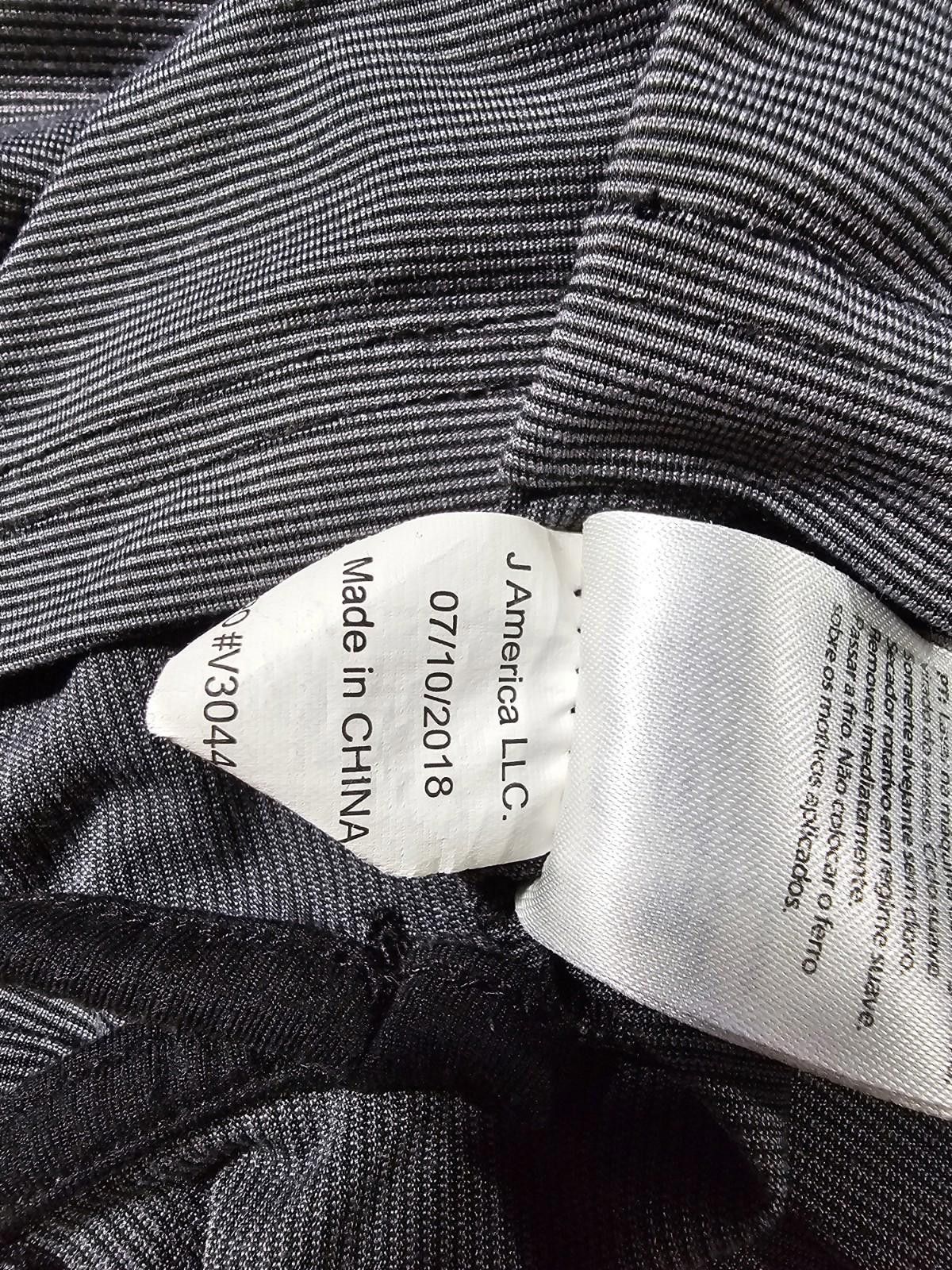 J. America J America Large Gray John Deere Striped Polo Shirt Size US L / EU 52-54 / 3 - 9 Thumbnail