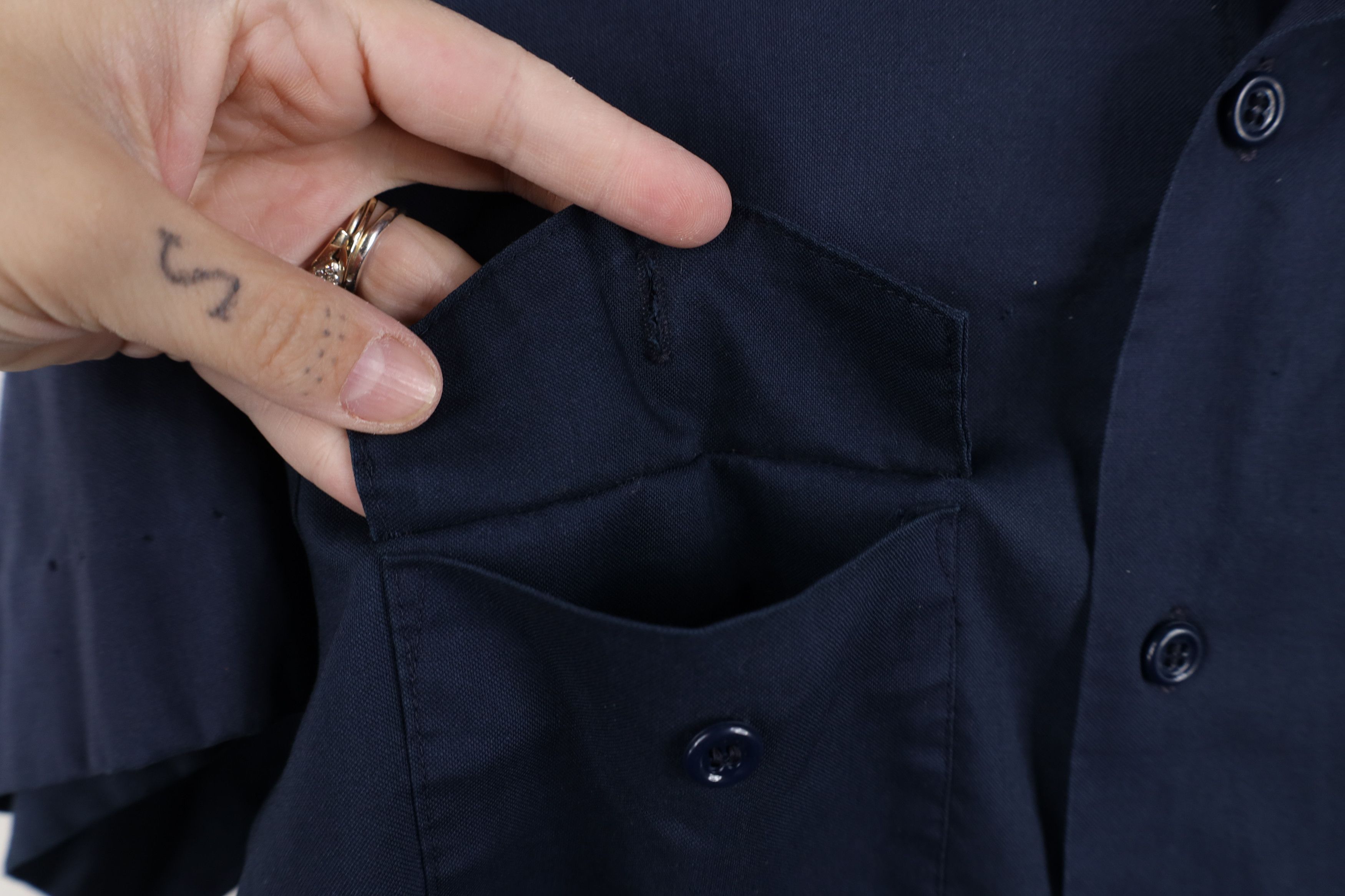 Lee Vintage 70s Lee Workwear Mechanic Button Shirt Blue USA Size US M / EU 48-50 / 2 - 13 Thumbnail