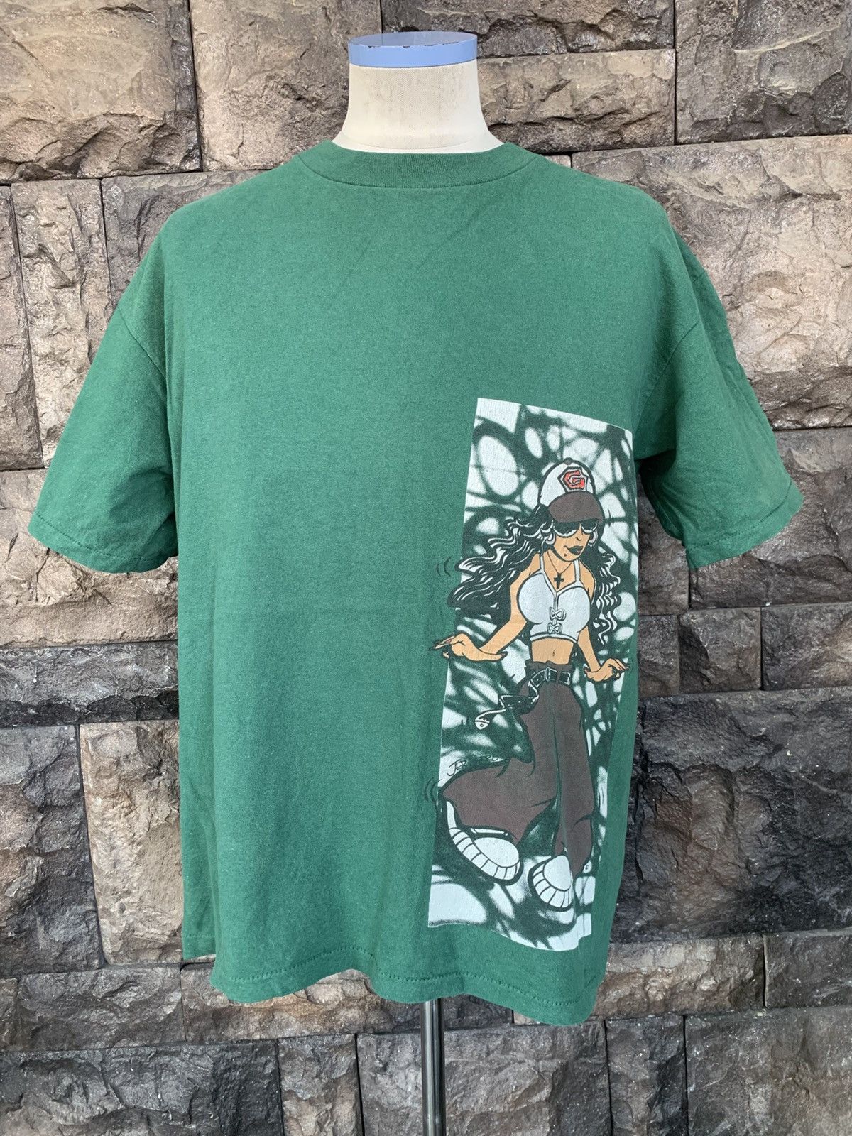 Vintage Vintage 90s Graffiti Hip Hop Graphics Streetwear T shirt Size US L / EU 52-54 / 3 - 1 Thumbnail