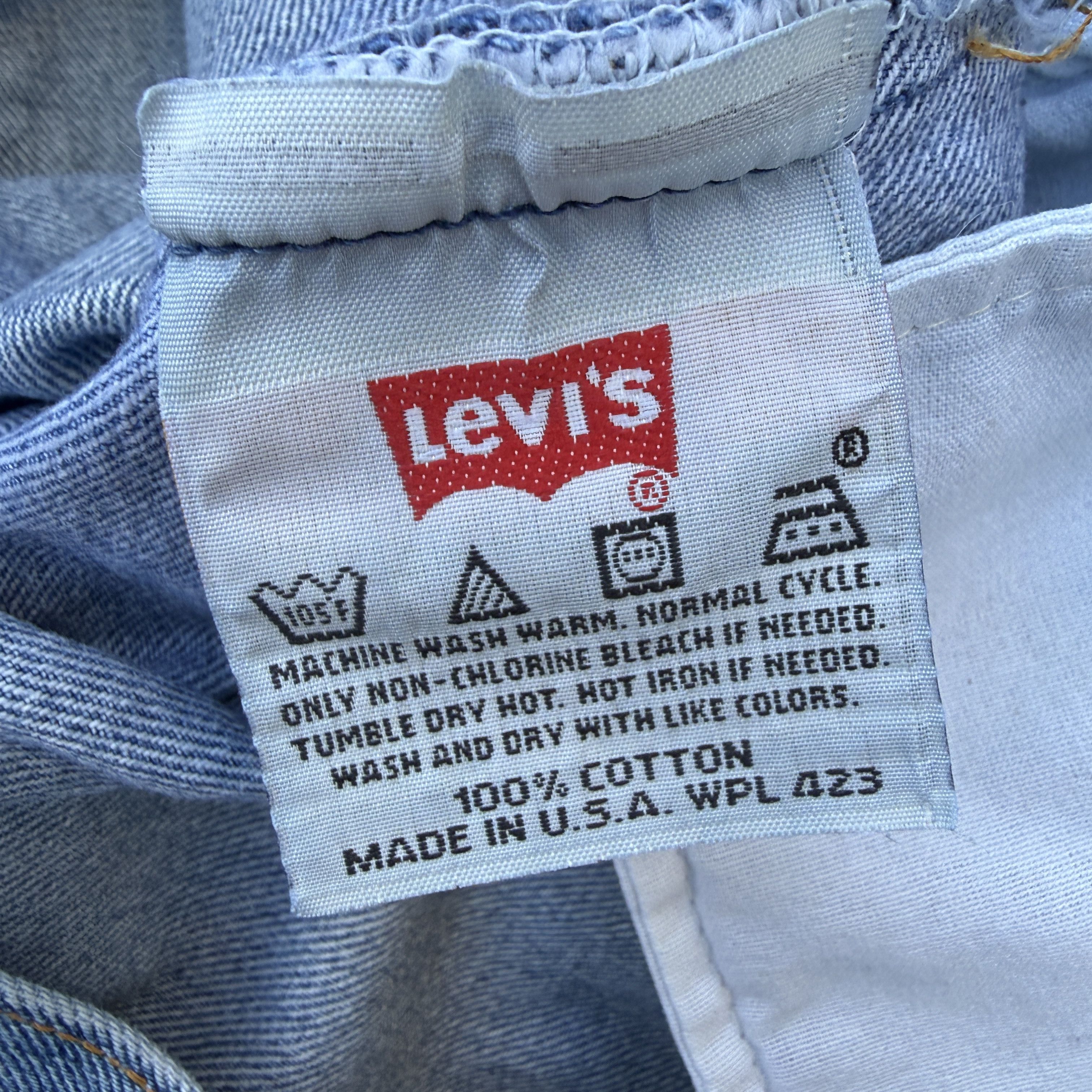 Levi's Vintage 90s Levis 501 Blue Button fly Denim Made USA Size US 36 / EU 52 - 5 Thumbnail