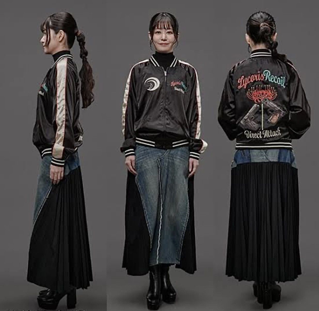 Anime LIMITED EDITION LYCORIS RECOIL SUKAJAN REVERSIBLE JACKET Size US M / EU 48-50 / 2 - 2 Thumbnail