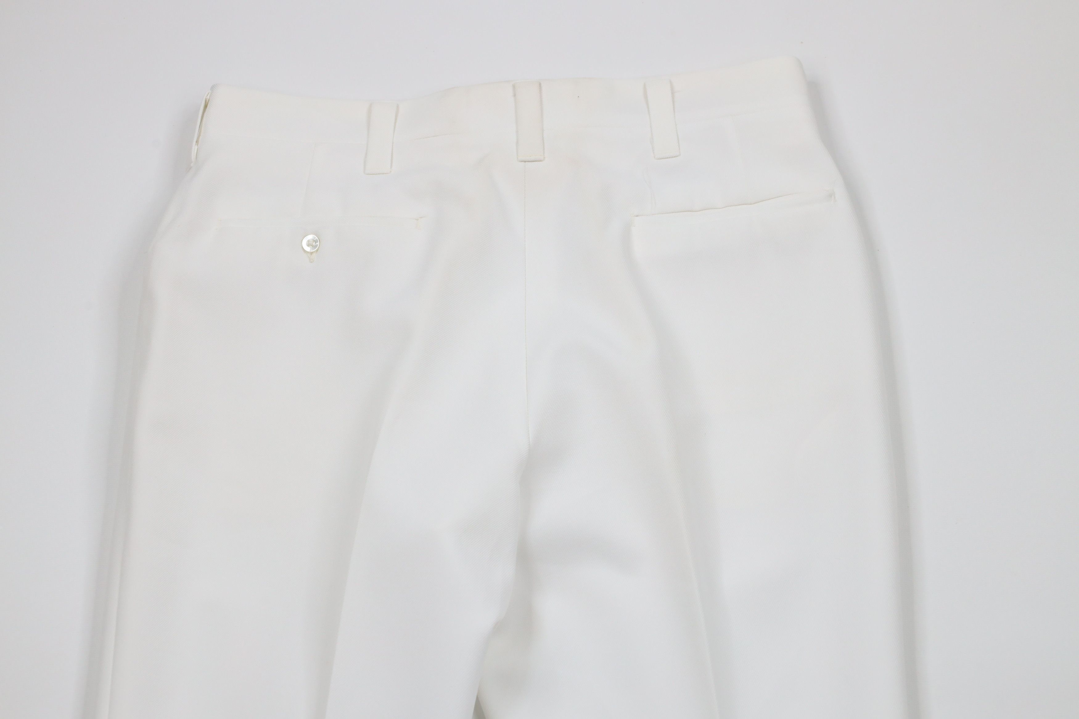 Vintage Vintage 70s Streetwear Flared Wide Leg Chino Pants White USA Size US 33 - 12 Thumbnail