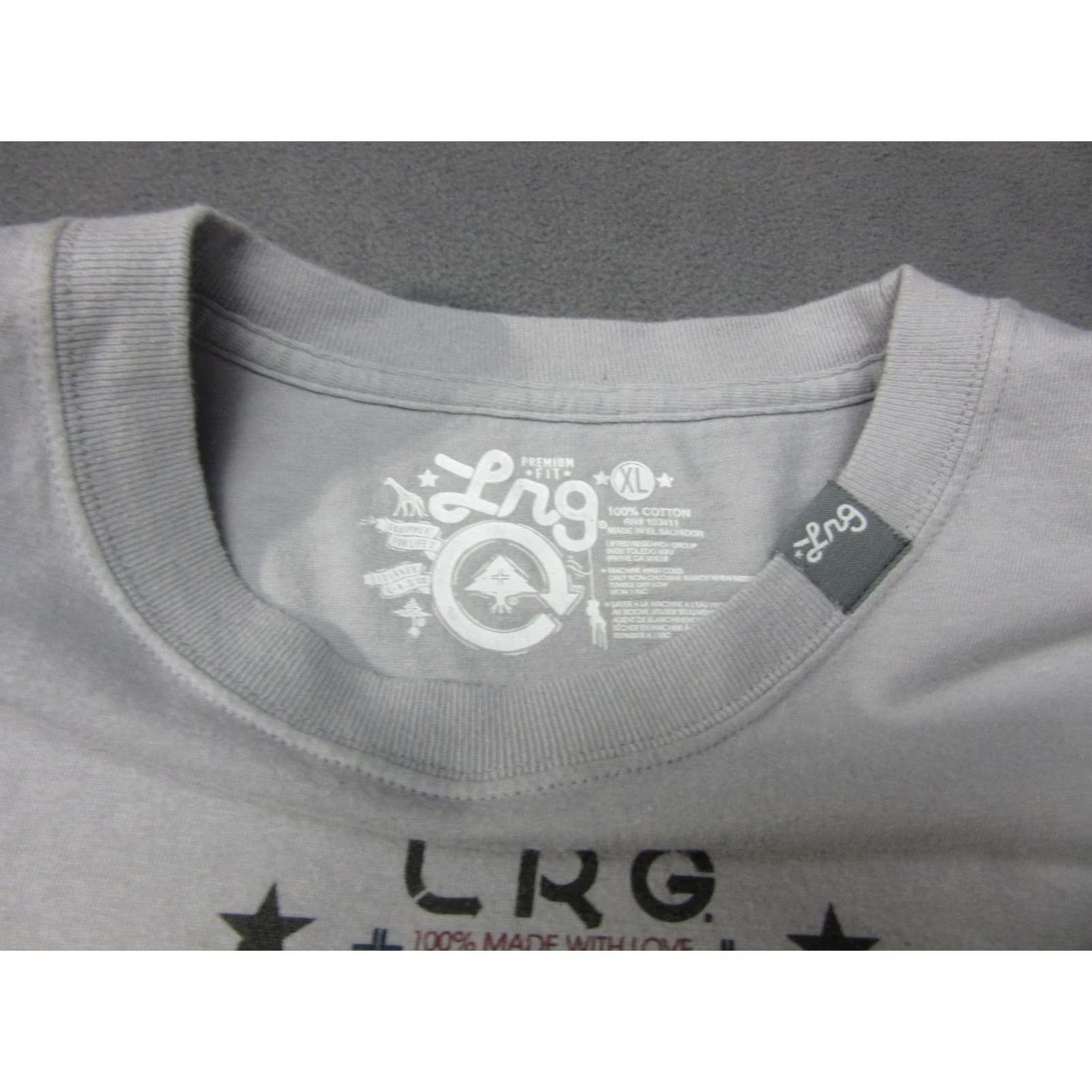 Vintage LRG Shirt Mens XL Gray Y2K Hip Hop Strength in Numbers Lifted Research Group Size US XL / EU 56 / 4 - 5 Thumbnail