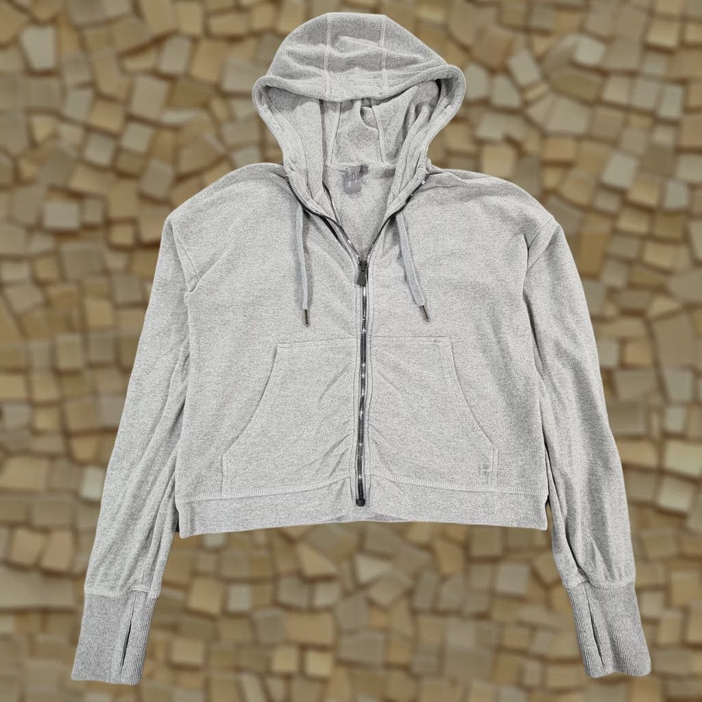Sweaty Betty VINTAGE Sweaty Betty Hoodie Womens Grey XXS Full Zip Fleece Pullover with Pockets Size XXS / US 00 / IT 34 - 1 Thumbnail