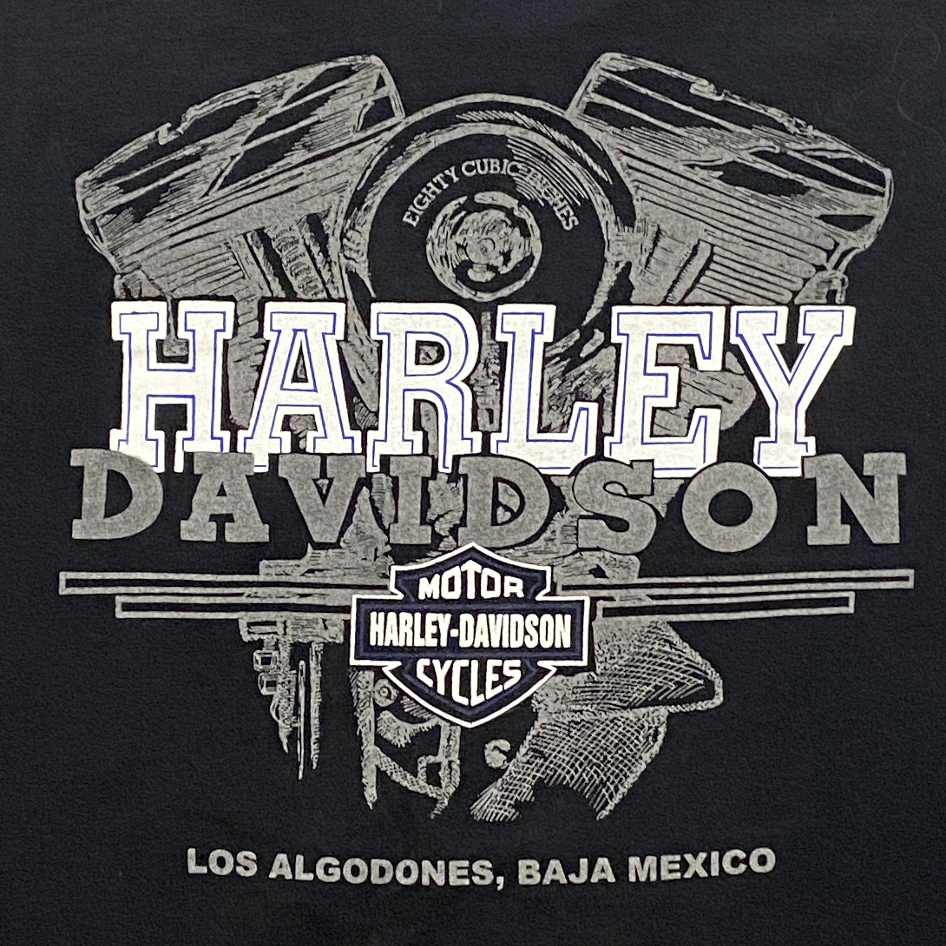 Harley Davidson × Vintage T Shirt Men XL Panhead BAJA MEXICO H-D Dealer Logo Size US XL / EU 56 / 4 - 2 Thumbnail