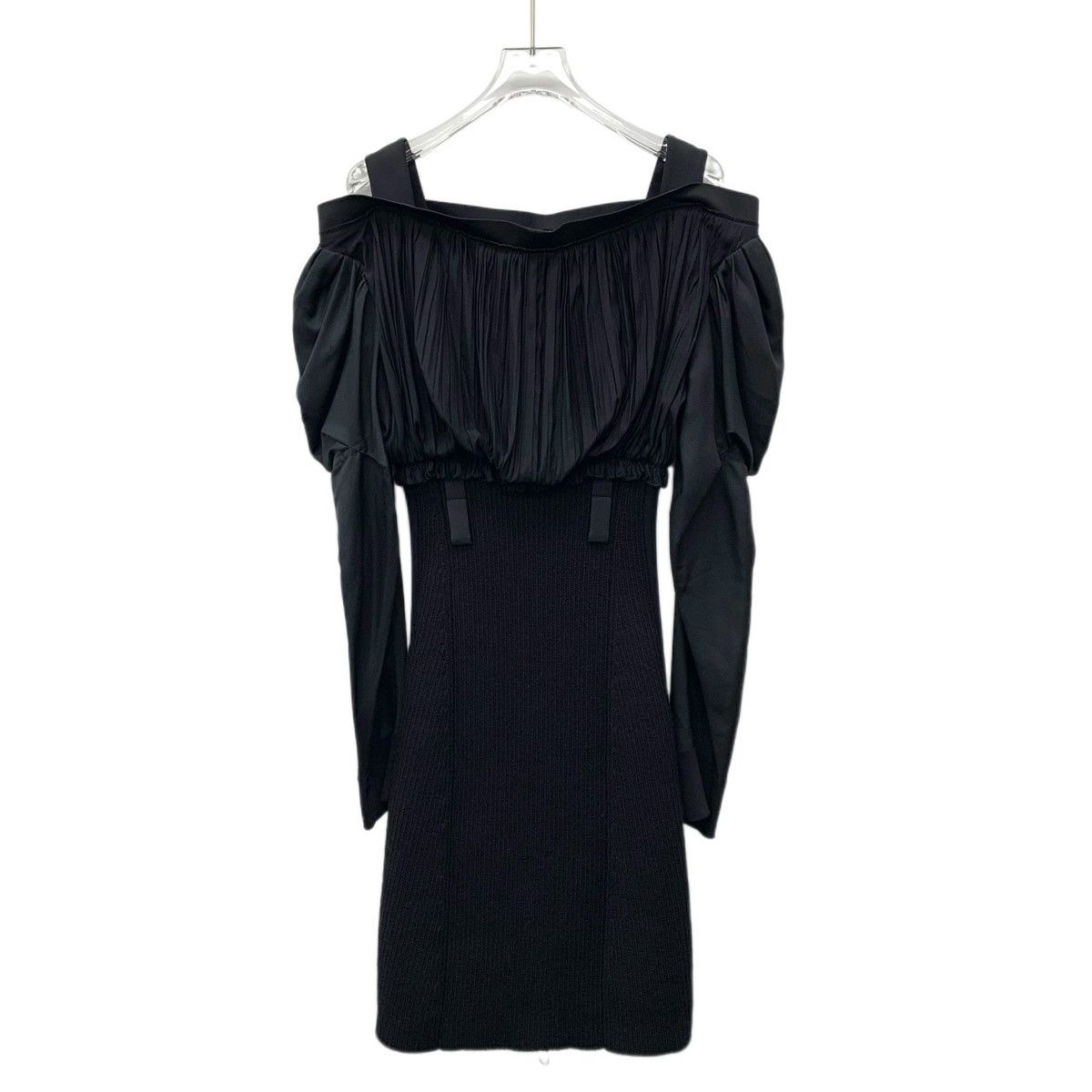 Louis Vuitton Louis Vuitton Off-shoulder Silk Long Sleeve Dress K26WX Size S / US 4 / IT 40 - 2 Thumbnail
