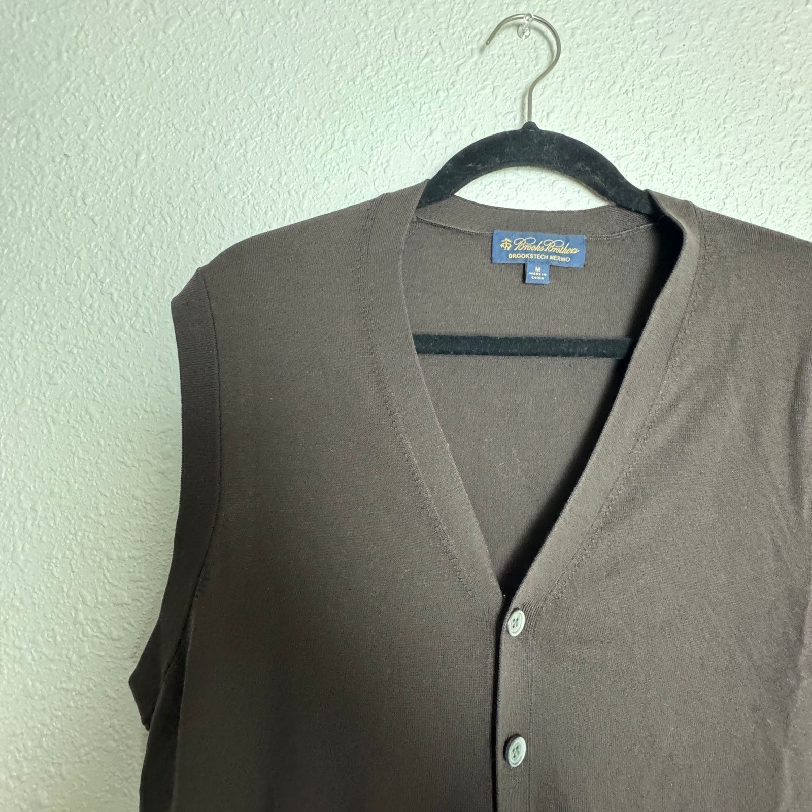 Brooks Brothers Brooks Brothers Merino Wool Brown Sweater Vest Men Size M Size US M / EU 48-50 / 2 - 4 Thumbnail