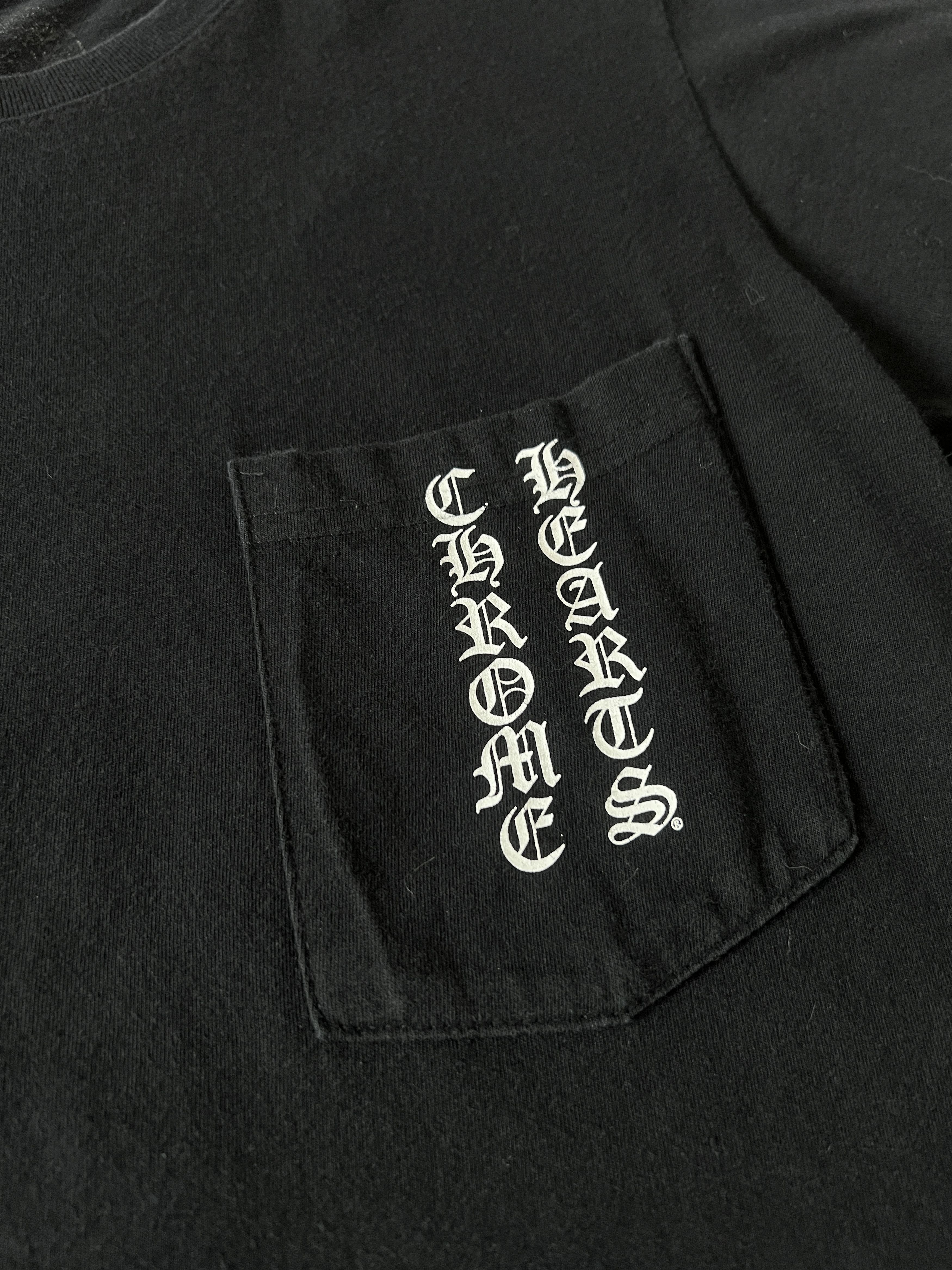 Chrome Hearts Chrome Hearts Scroll Logo Pocket Tee Black Small Size US S / EU 44-46 / 1 - 4 Thumbnail