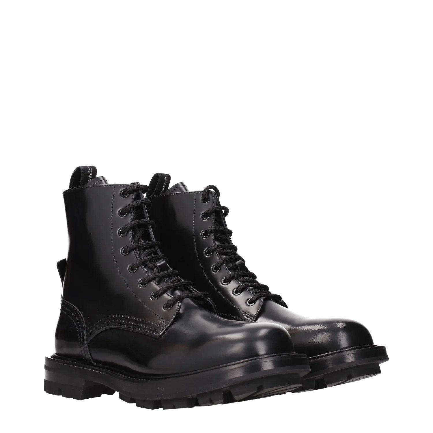 Alexander McQueen ob1o1e0225 Leather Ankle Boots in Black Size US 9 / EU 42 - 2 Thumbnail