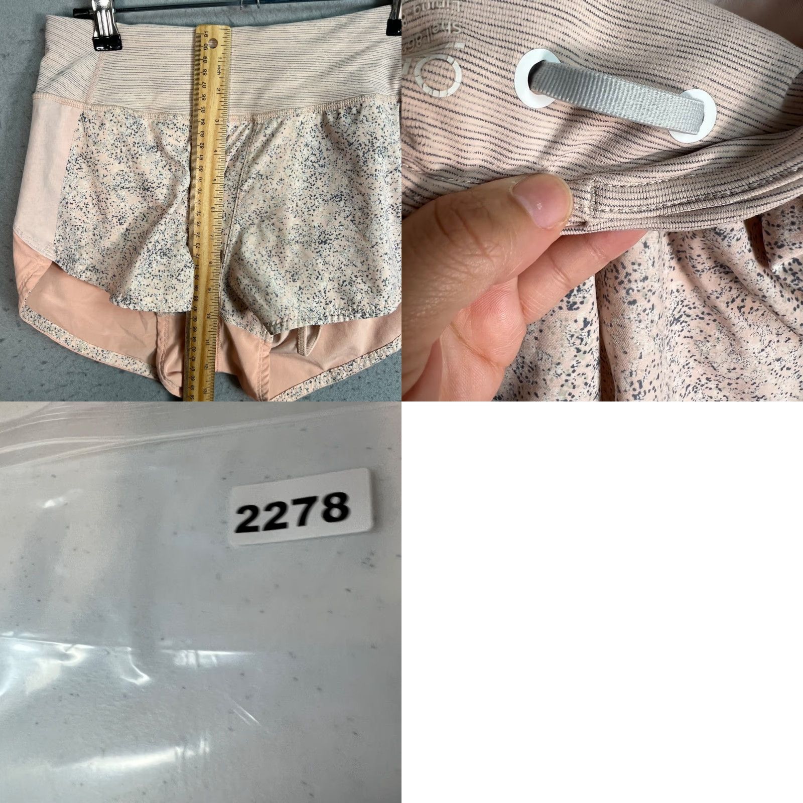 Outdoor Voices Outdoor Voices Athletic Womens Small Shorts Pink Speckled Running Gym Size 28" / US 6 / IT 42 - 8 Thumbnail