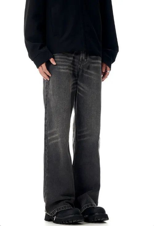 VIBE Street loose American street cleanfit straight flared jeans Size US 32 / EU 48 - 4 Thumbnail