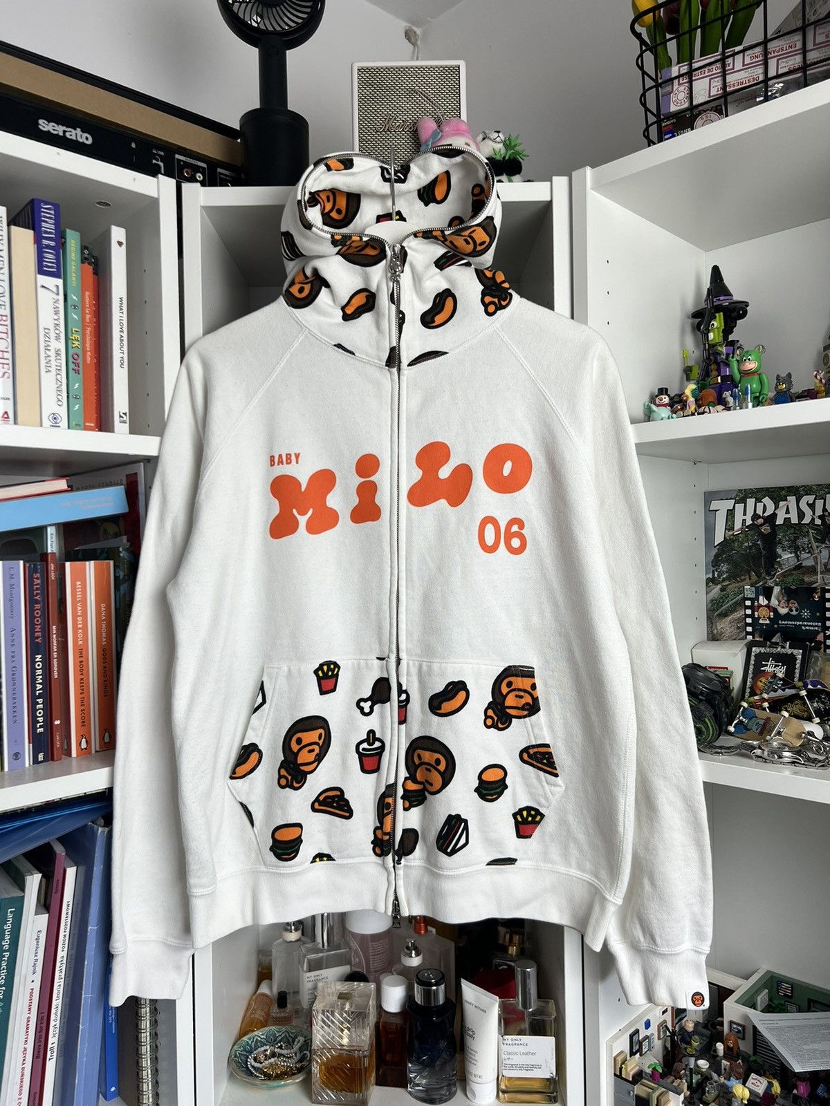 00s APE Baby Milo Junk Food Hoodie サイズM