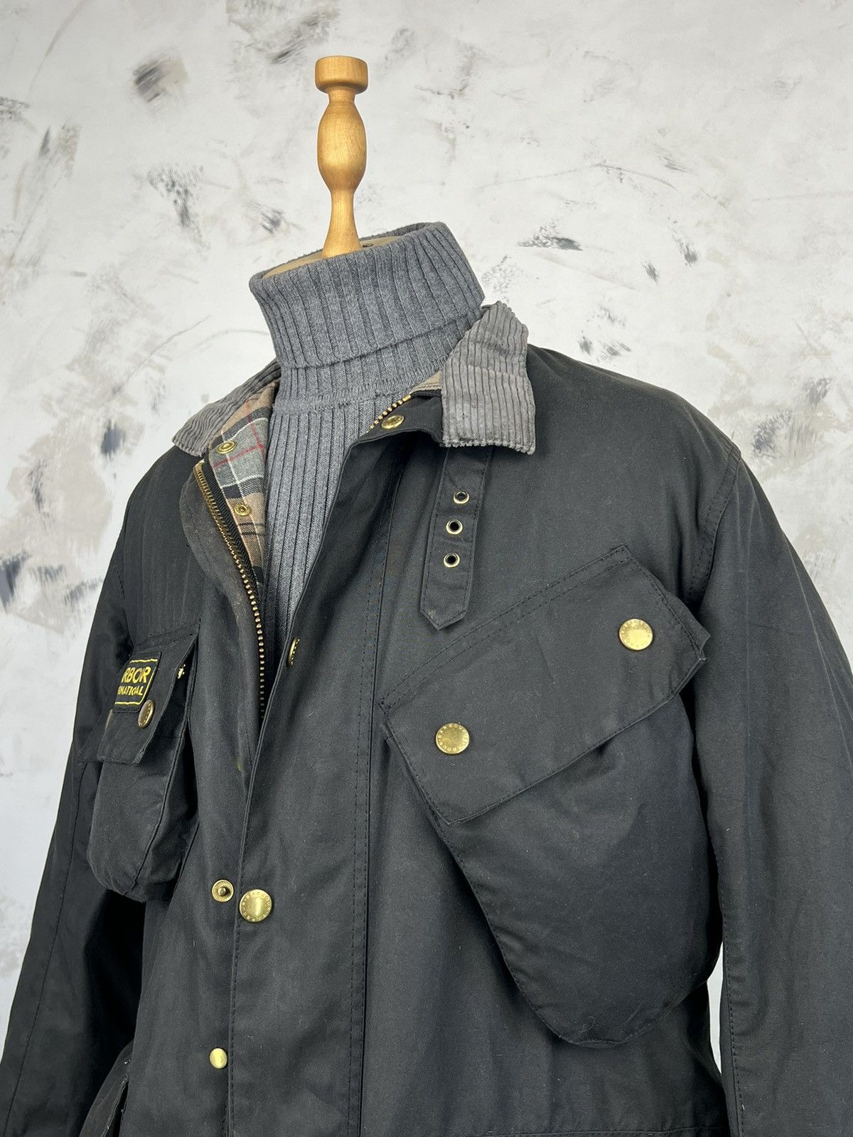 Barbour Barbour International A7 Waxed Jacket Size M - L C38 / 97 cm Size US M / EU 48-50 / 2 - 7 Thumbnail