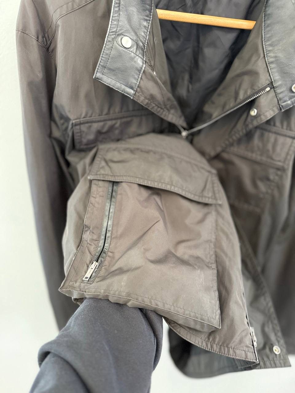 Z Zegna Z Zegna Hidden Nylon leather jacket Size US XXL / EU 58 / 5 - 11 Thumbnail
