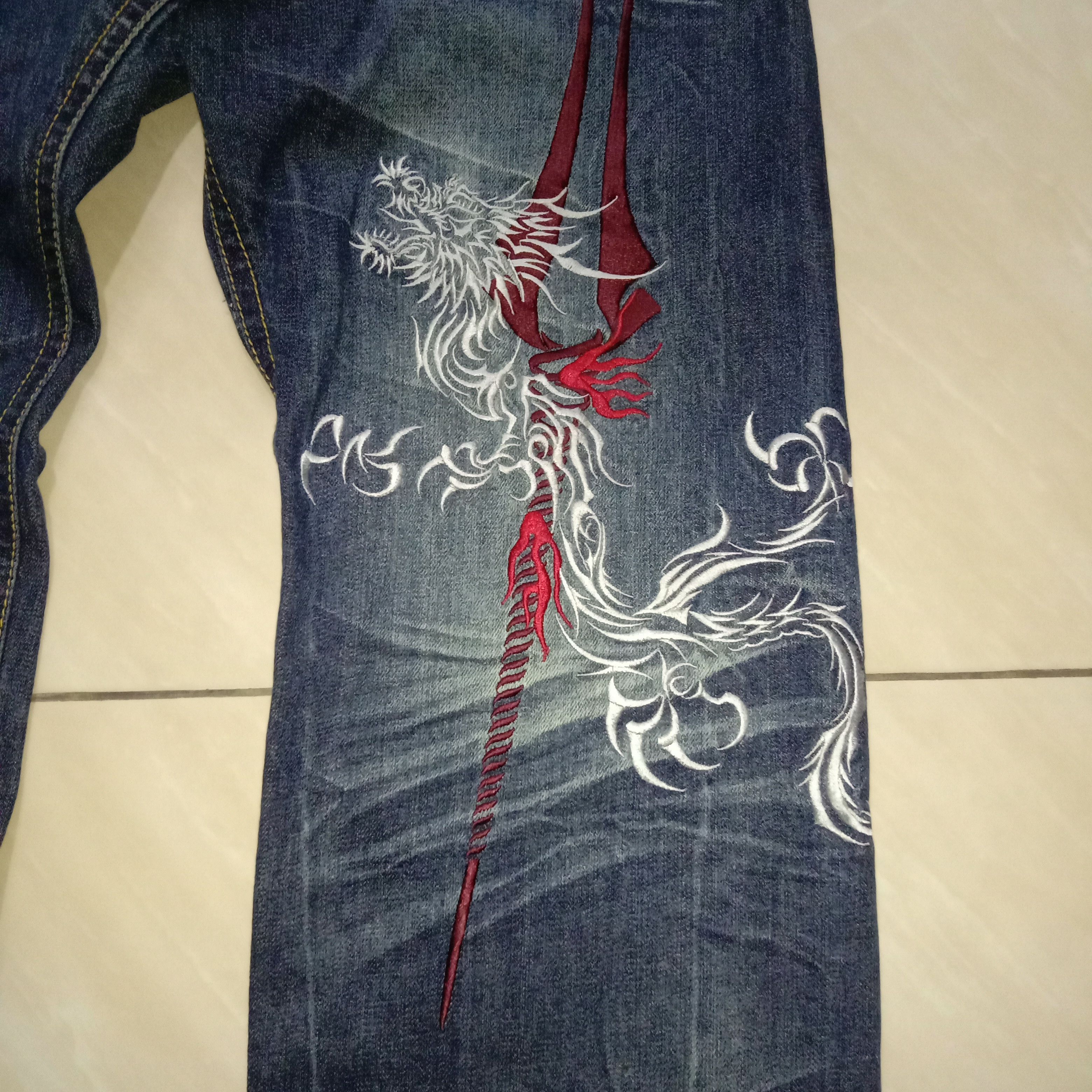 Anime × Cartoon Network Jeans Nishiki x Neon Genesis Evangelion Anime Manga Rare 00s Size US 36 / EU 52 - 5 Thumbnail