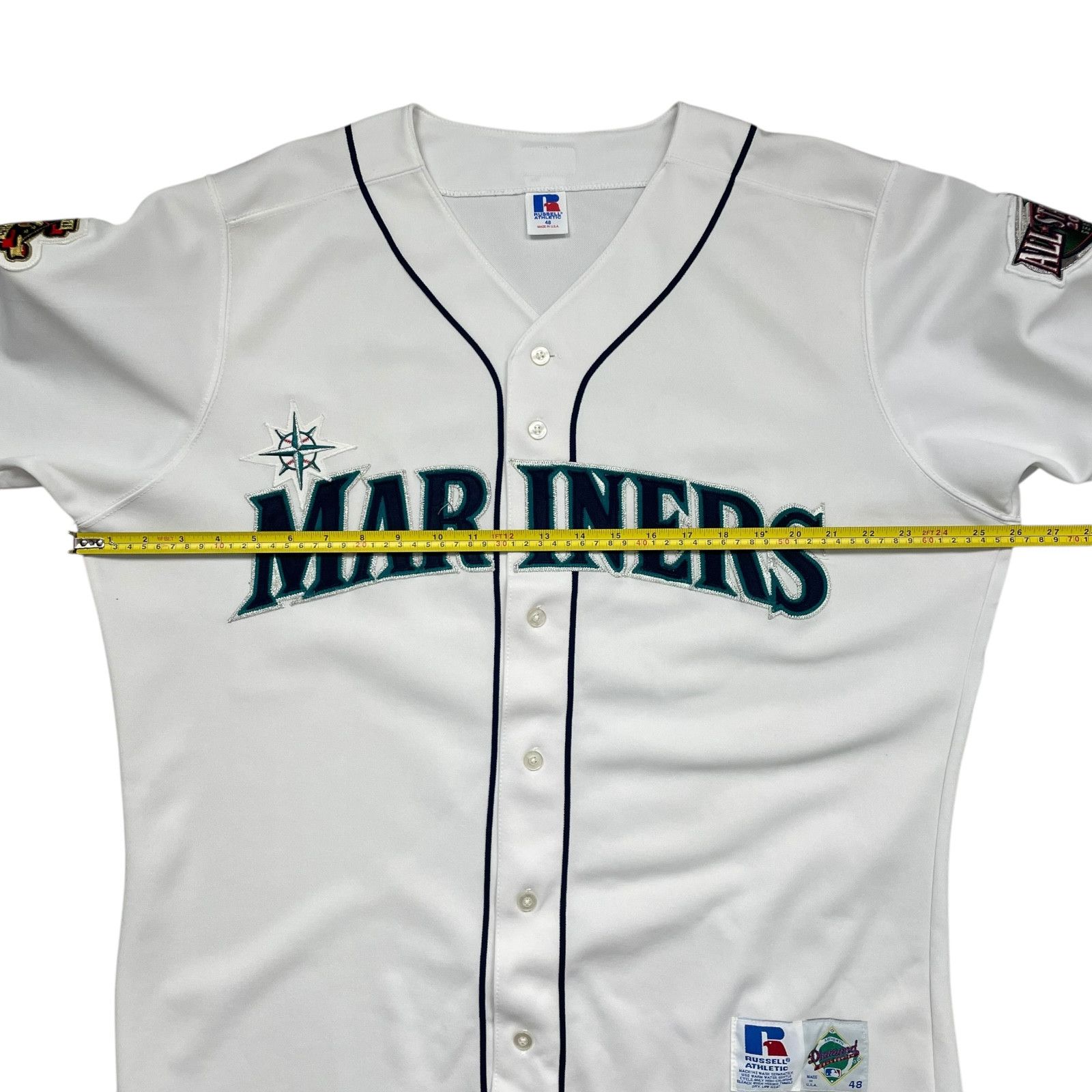 MLB SEATTLE MARINERS RUSSELL ALL STAR GAME 2001 AUTHENTIC JERSEY Size US XL / EU 56 / 4 - 9 Thumbnail