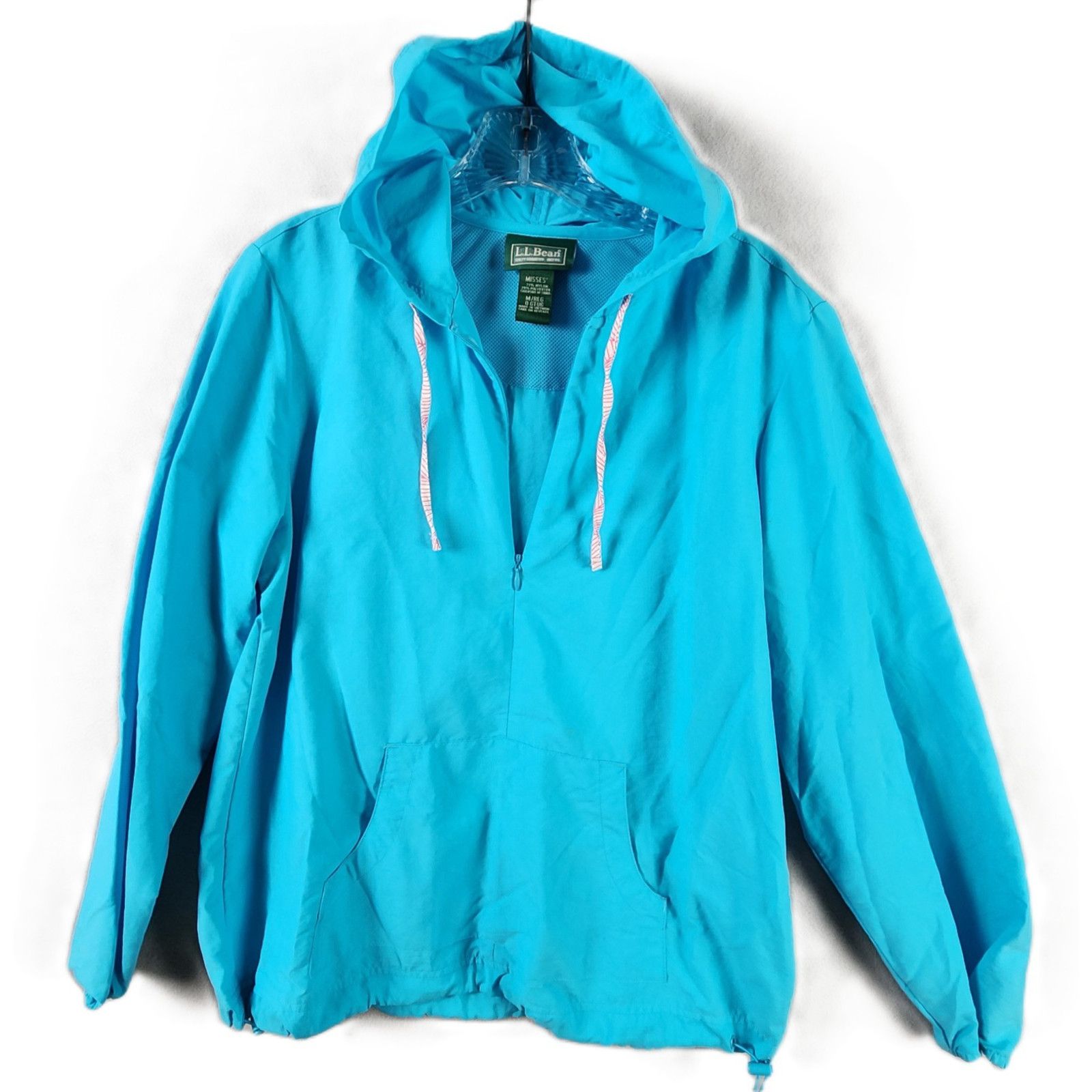 L.L. Bean L.L. Bean Pullover Windbreaker Misses' Medium 1/2 Zip Hooded Size M / US 6-8 / IT 42-44 - 1 Thumbnail