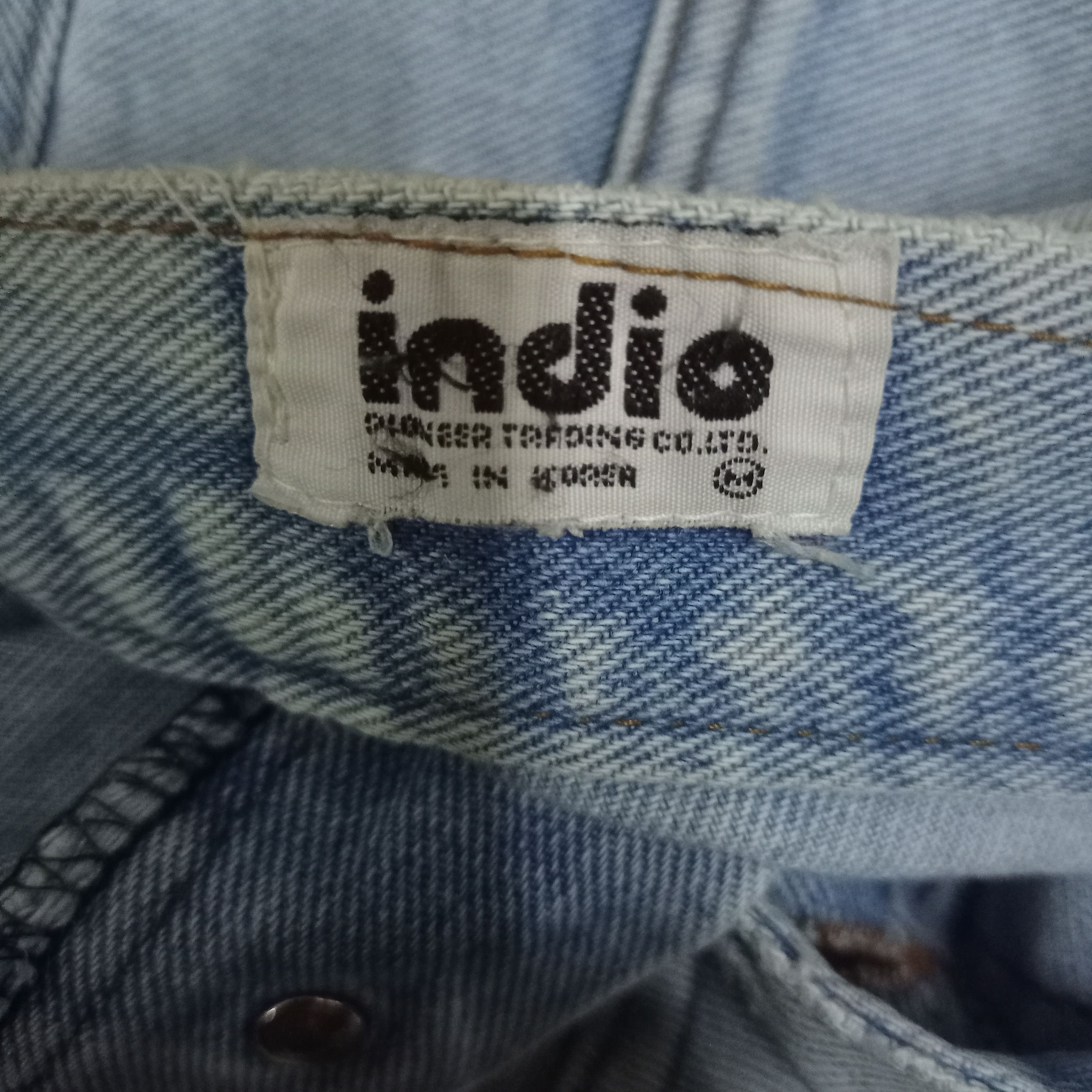 Japanese Brand Vintage Japanese Brand Flare Denim Bush Pants Size 27" / US 4 / IT 40 - 7 Thumbnail