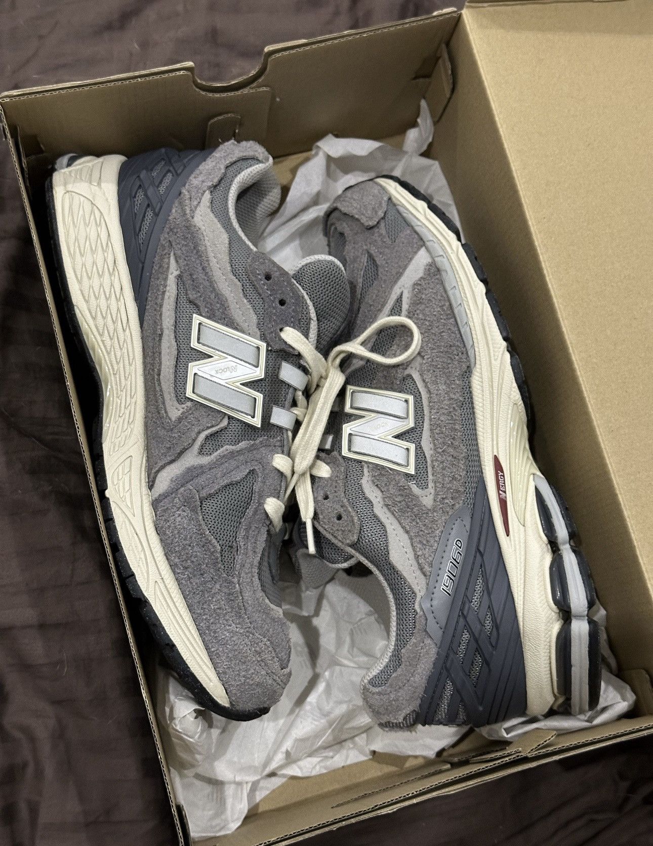 New Balance New Balance 1906D Grey Suede Mesh Sneakers Men Size 11.5 US Size US 11 / EU 44 - 3 Thumbnail