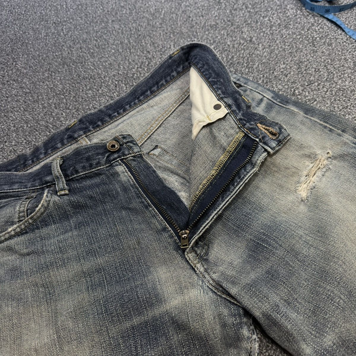 Kapital 🇯🇵 Vintage Selvedge 90s Edwin 505zx Faded Aging Denim Size US 34 / EU 50 - 14 Thumbnail