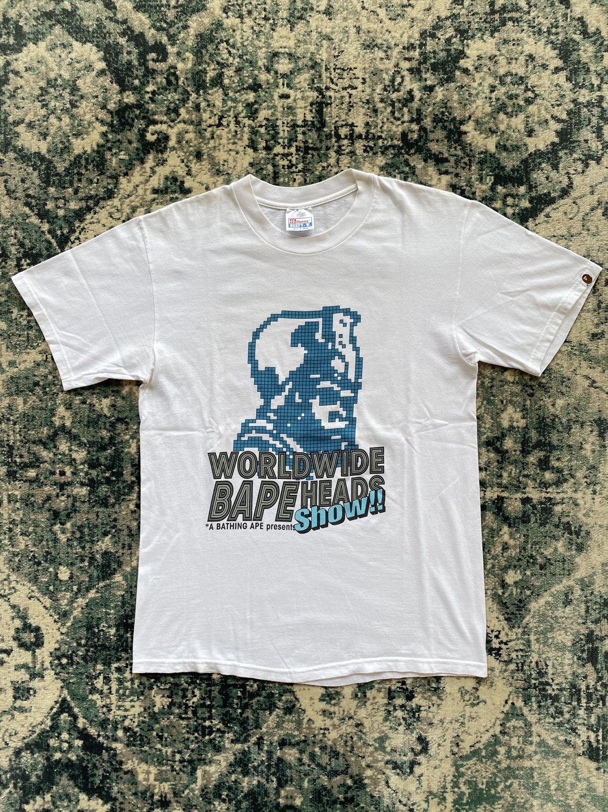 Bape LATE 90S A BATHING APE “WORLDWIDE BAPE HEADS SHOW” T-shirt