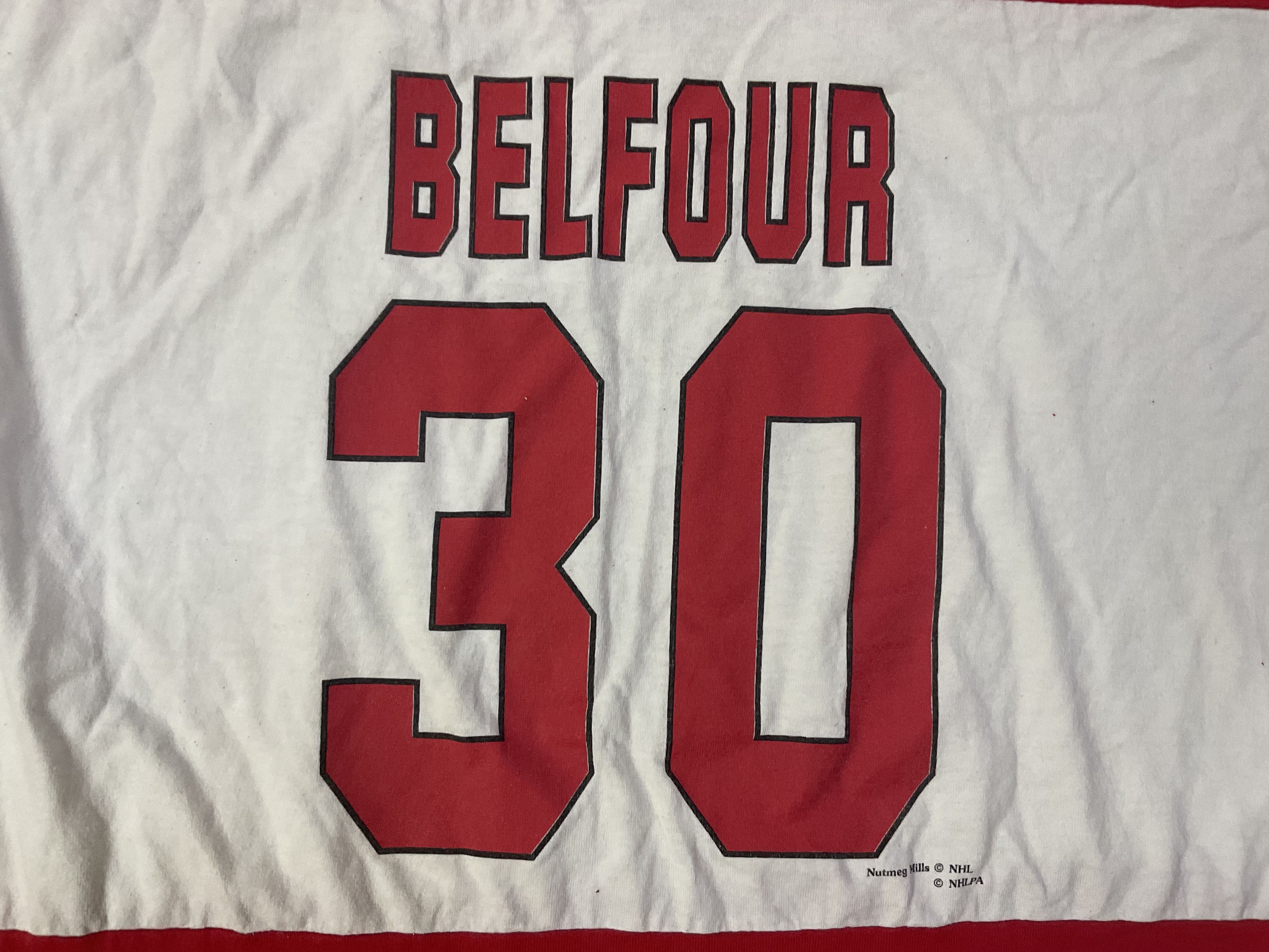 NHL Vintage 90s Chicago Blackhawks Ed Belfour #30 Jersey 3XL/4XL Size US XXL / EU 58 / 5 - 4 Thumbnail