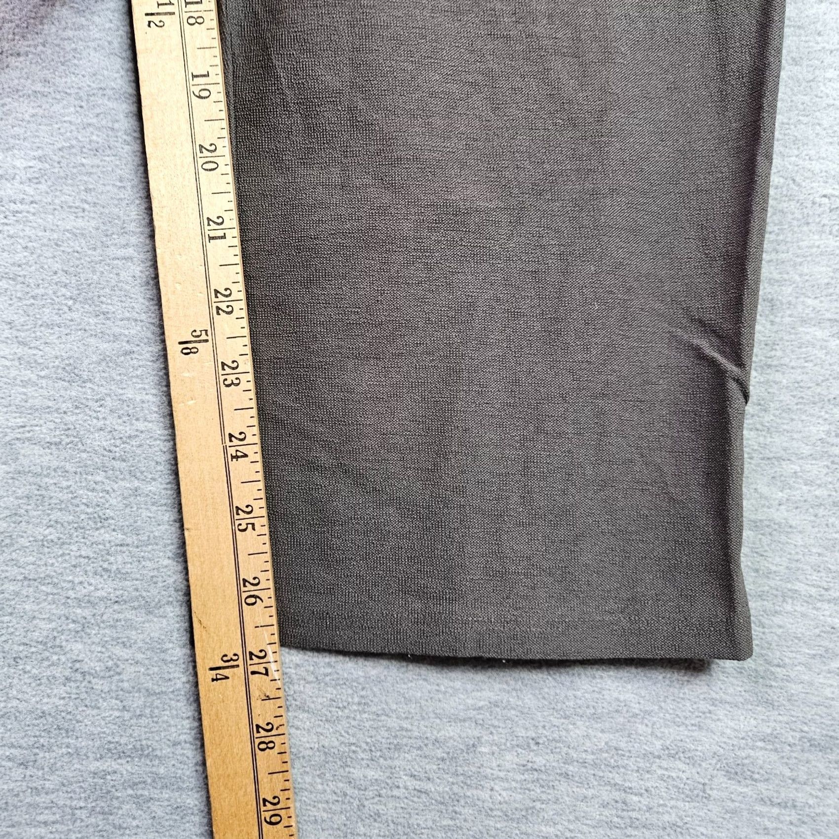 Eileen Fisher Eileen Fisher Pants Women Small Petite Olive Green Pull On Casual Stretch Nylon Viscose Elastane Straight Flat Front Solid Green Regular Womens Size 28" / US 6 / IT 42 - 4 Thumbnail