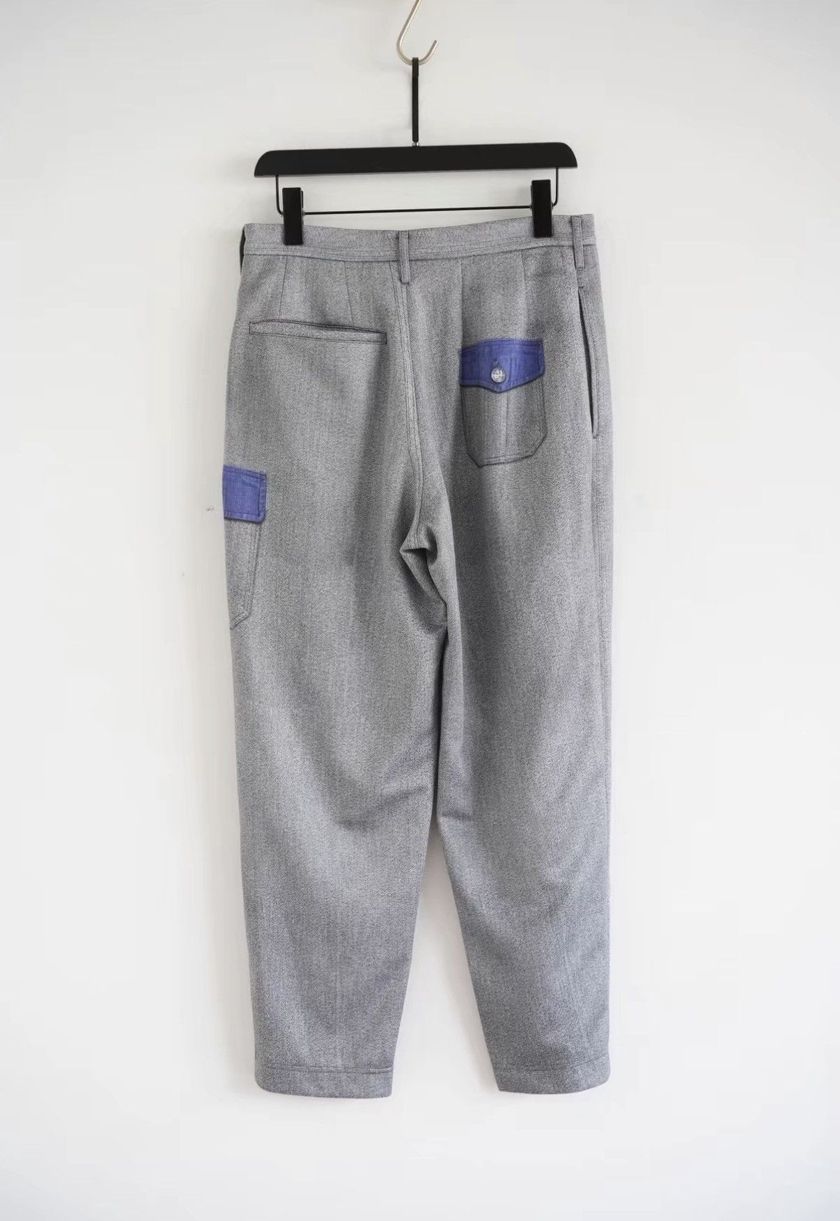 Yohji Yamamoto Yohji Yamamoto 15SS Fake Pocket Grey Trousers J4 Size US 32 / EU 48 - 2 Thumbnail