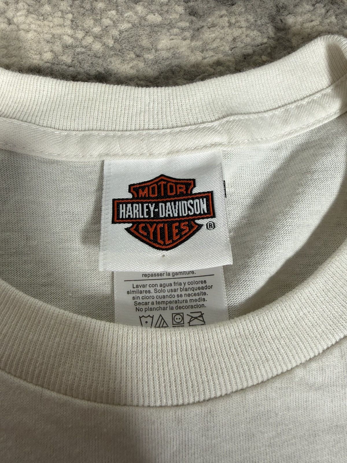 Harley Davidson Y2K 2016 Harley Davidson Napoleon Ohio Skull T-Shirt Size US XL / EU 56 / 4 - 4 Thumbnail